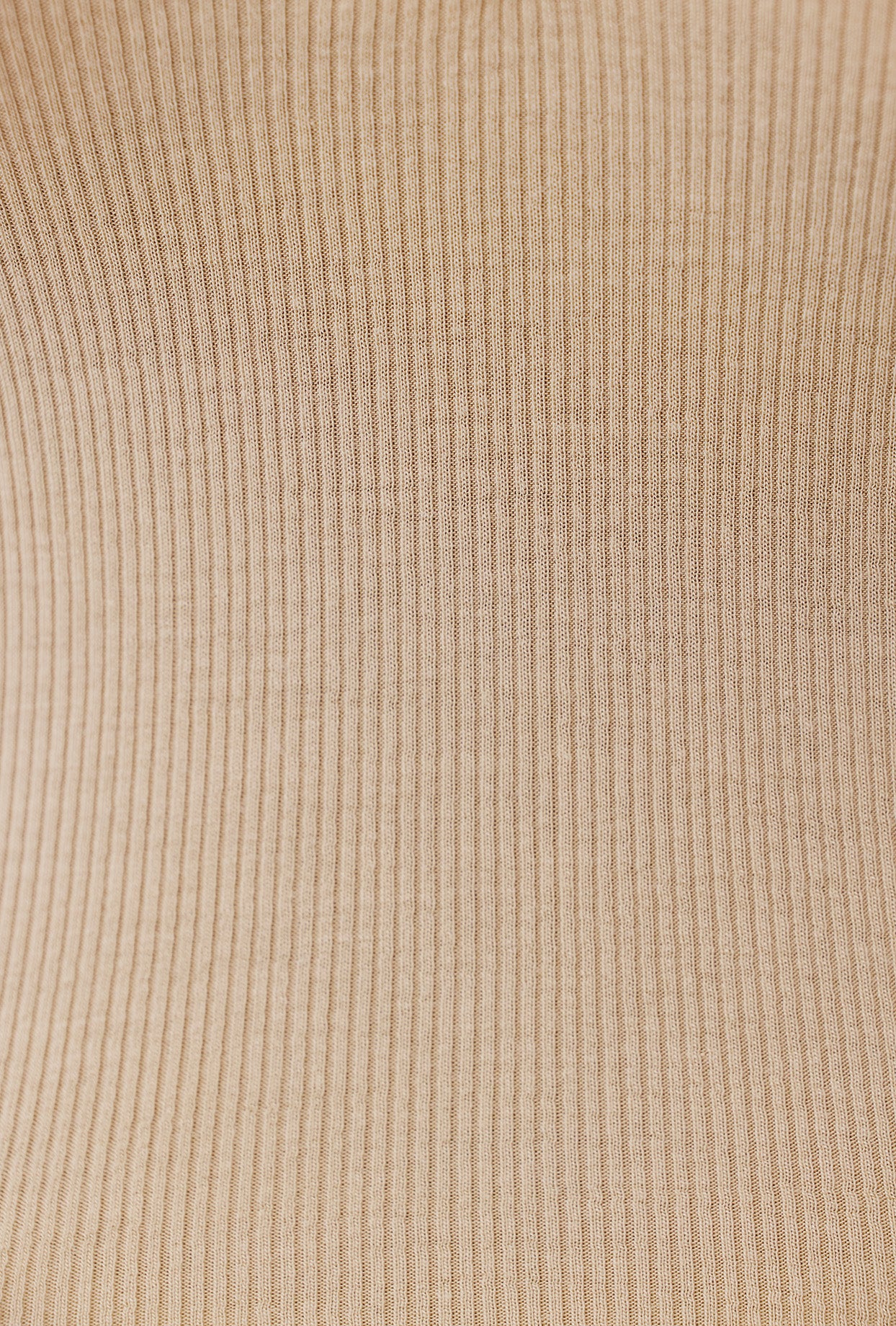 Modal Rib Long Sleeve Crop Top in Cashmere、mySite、solidvoid