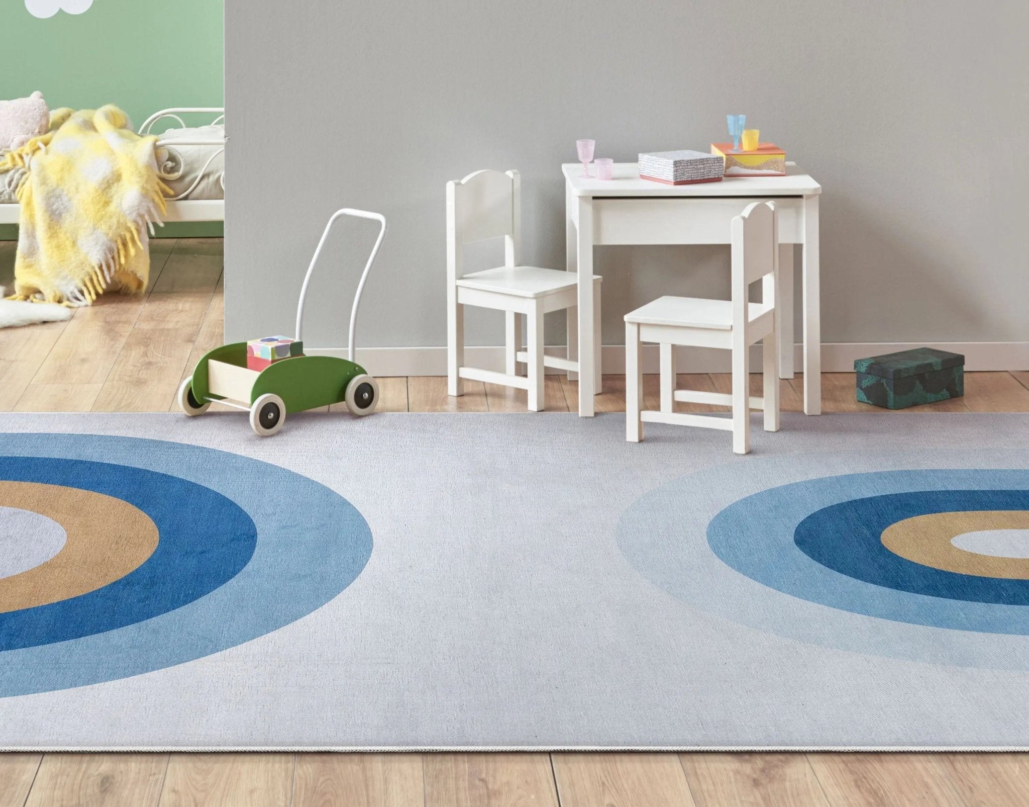 Twilight Rainbow Modern Blue Area Flat-Weave Rug、mySite、gigharbornorthrealestate