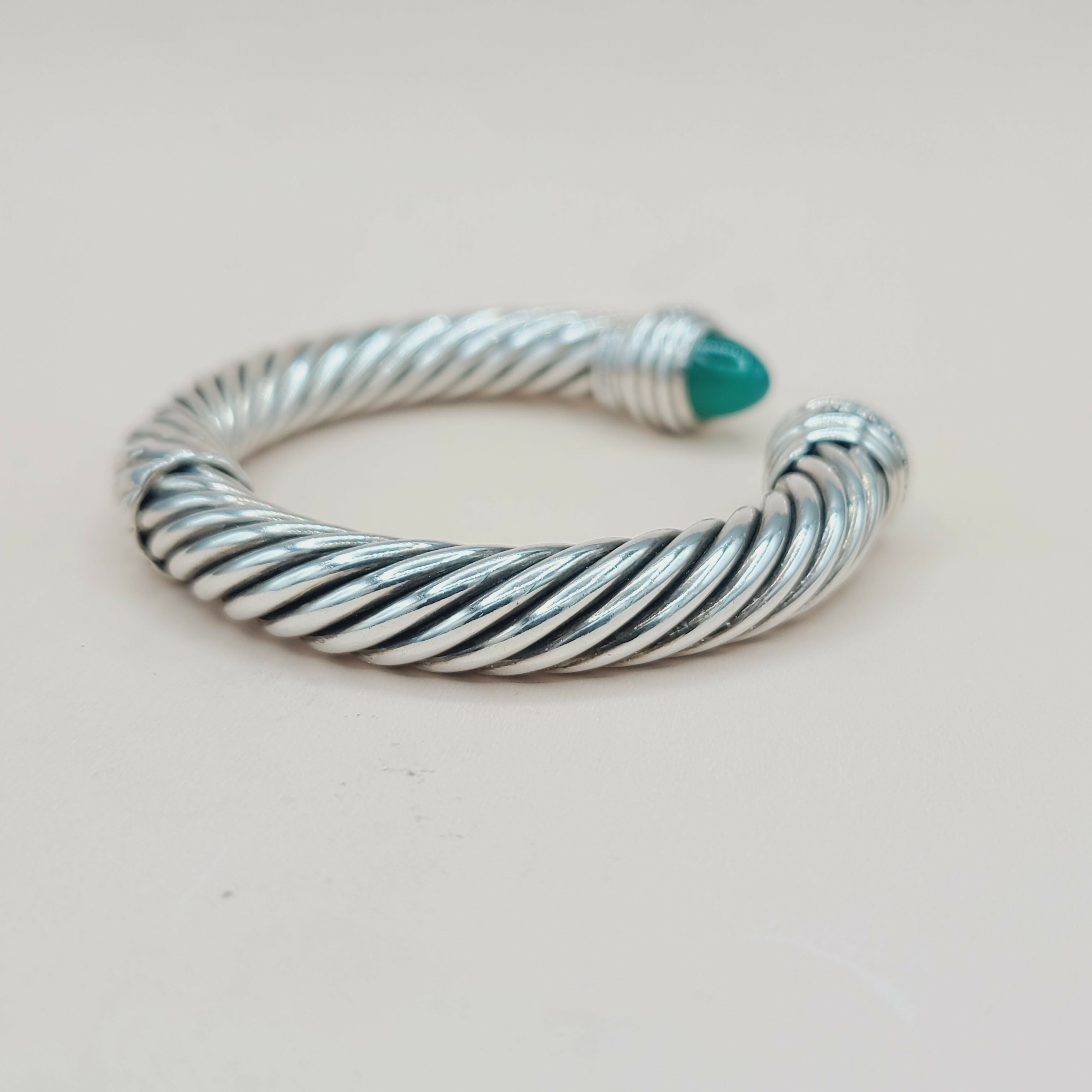 David Yurman Cable Bracelet 10mm 鈥?Green Onyx & Diamonds、mySite、hinf8tx79