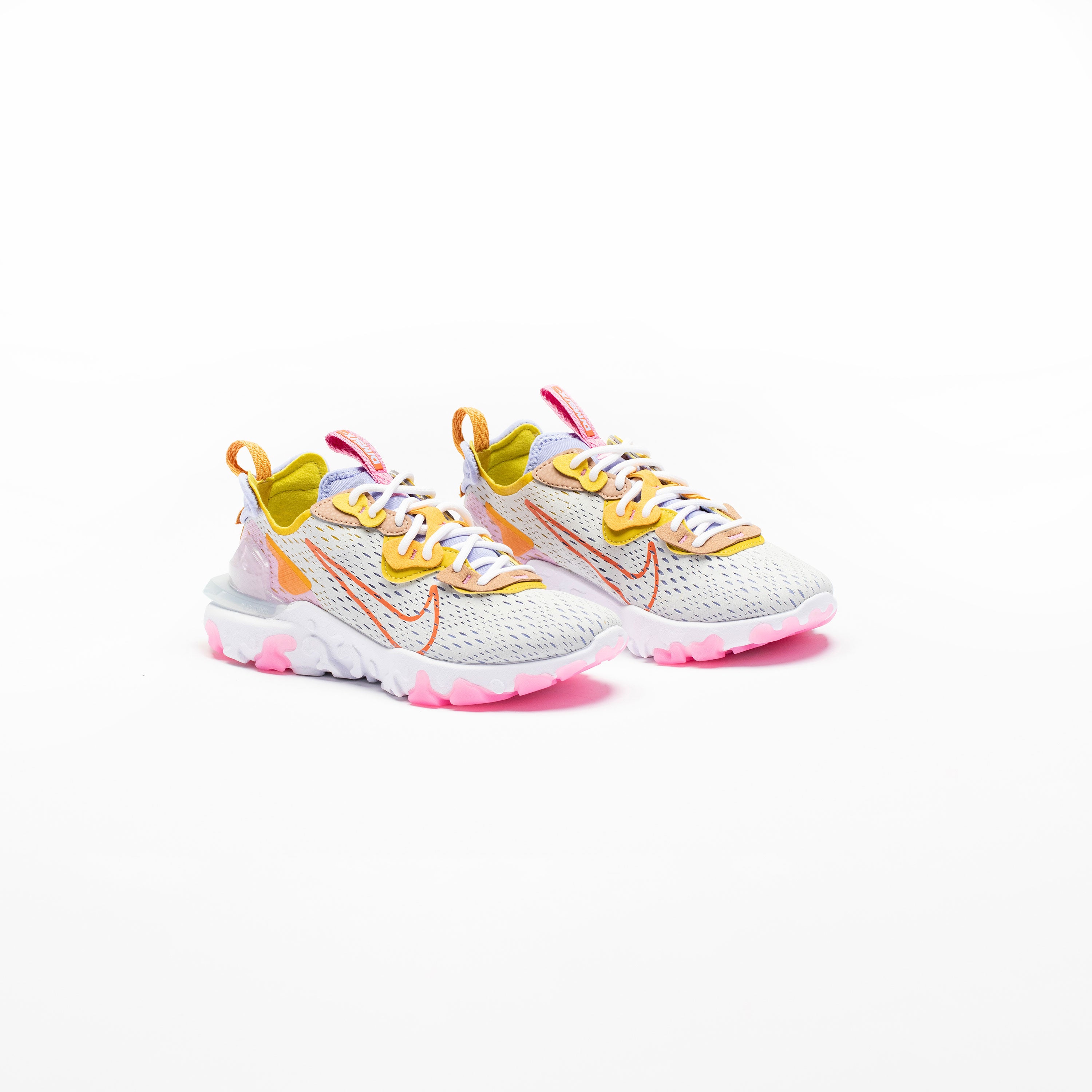 React VIsion Womens Running Shoe - Pure Platinum/Light Thistle/Saffron Quartz/Rust Factor、mySite、dreamappss