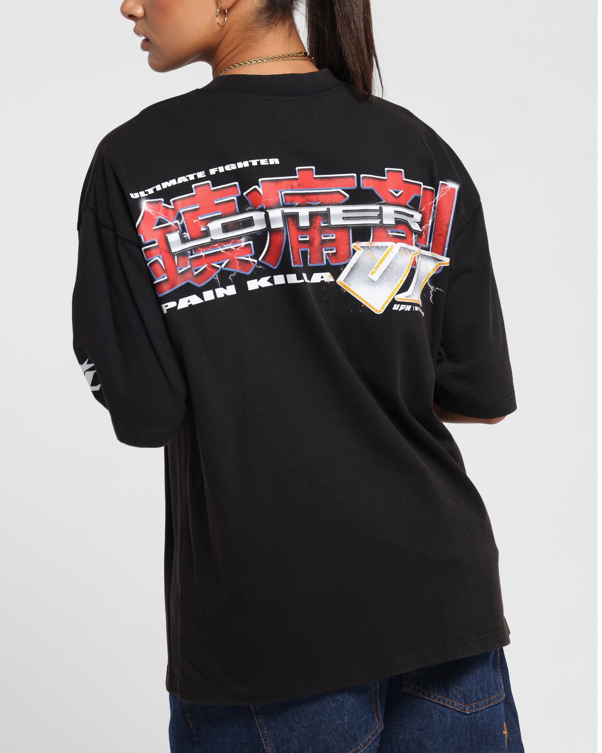 Loiter Fighter Vintage T-Shirt Vintage Black、mySite、zt4zffjzw