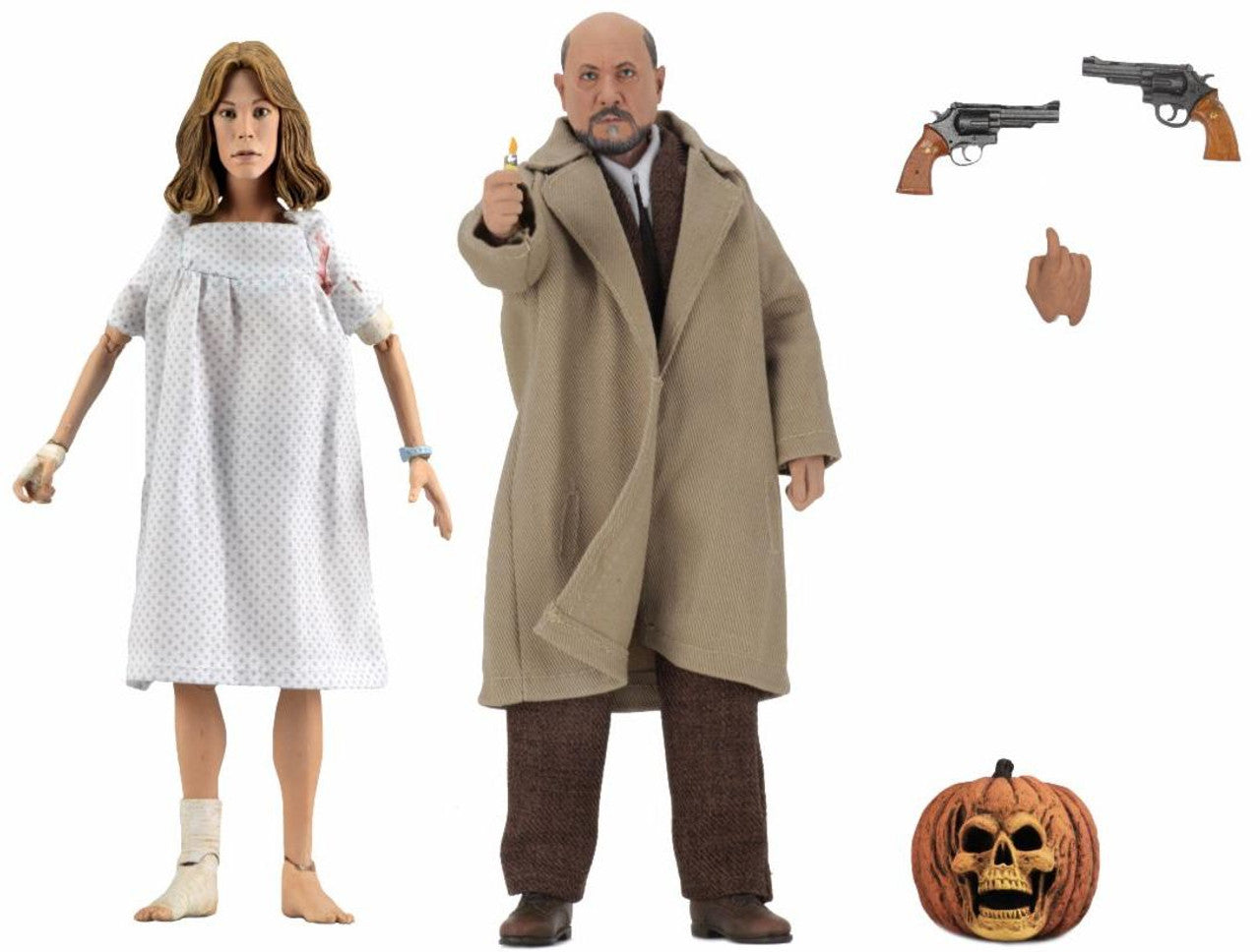 NECA 1981 Halloween 2 Dr. Loomis and Laurie Strode 2-Pack (8” Clothed Scale)、mySite、hgirdovlk