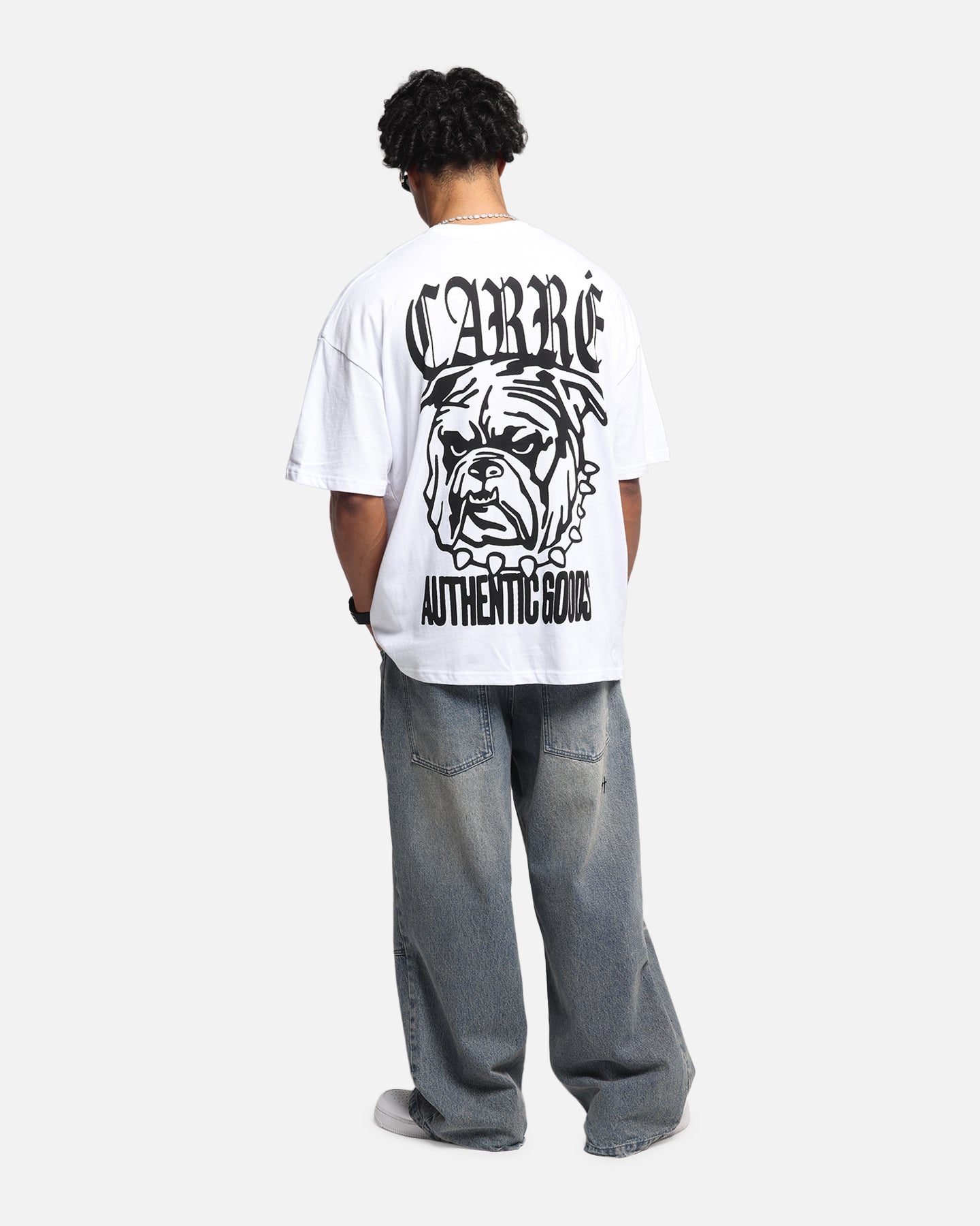 Carre Bulldog T-Shirt White、mySite、zt4zffjzw