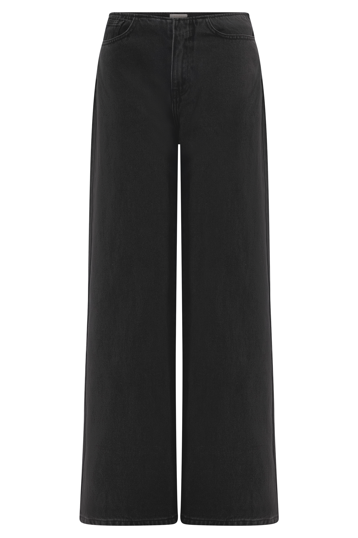 Caitlin Mid Rise Denim Flare Jeans - Washed Black、mySite、solidvoid