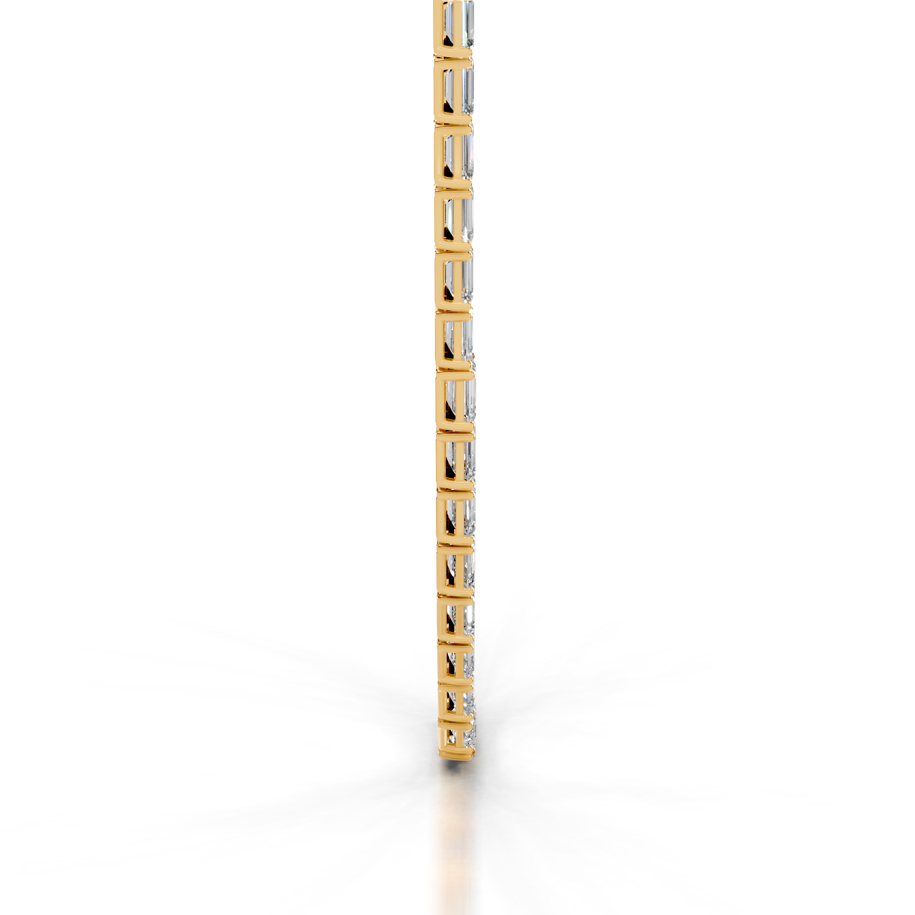 Athena Lab Grown Diamond Tennis Collier (15 Carat) -18K Yellow Gold、mySite、hinf8tx79