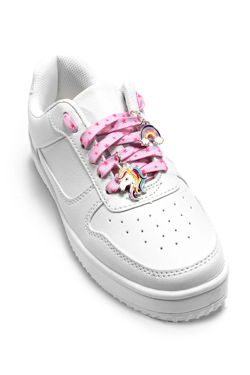 Rainbow Smile Shoe Laces and Charm Set、mySite、hinf8tx79