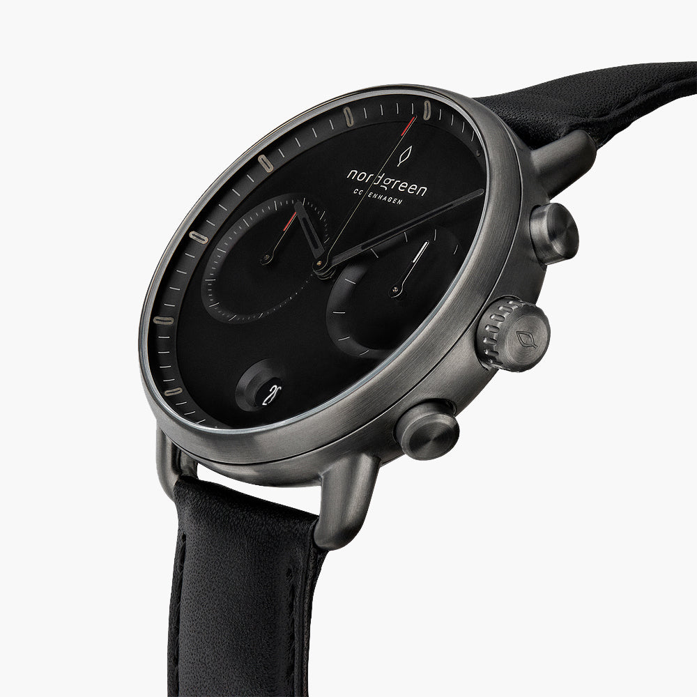 Pioneer - BUNDLE Black Dial Gun Metal | Brown Leather/ Black Leather Straps、mySite、botmansion