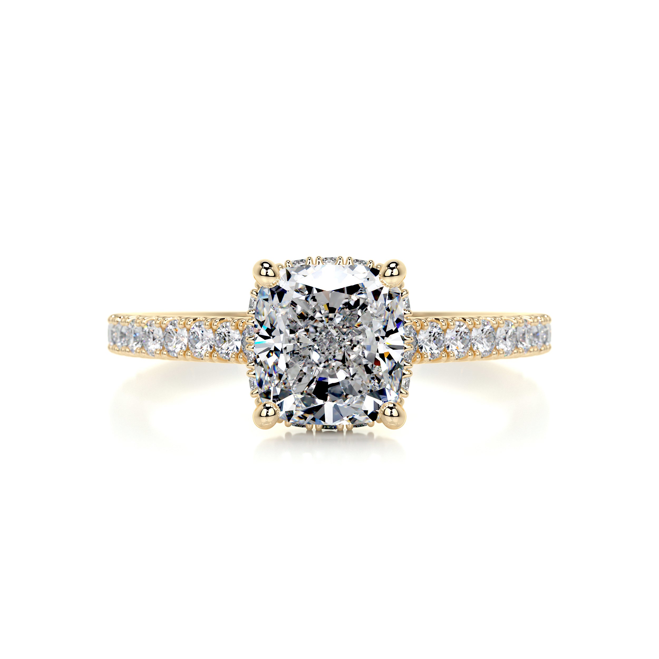 Cassandra Diamond Engagement Ring -18K Yellow Gold、mySite、hinf8tx79