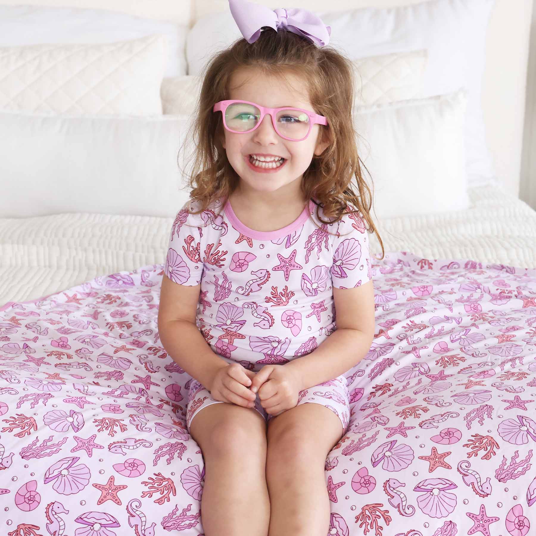  Two Piece Short Pajama Set | Tiny Tides Pink、mySite、layawaytickets