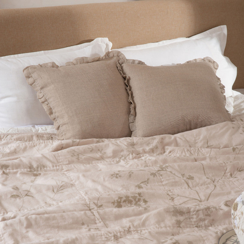 Cotton Twilight Bliss Dohar | Beige | Set of 2、mySite、camillekostekn