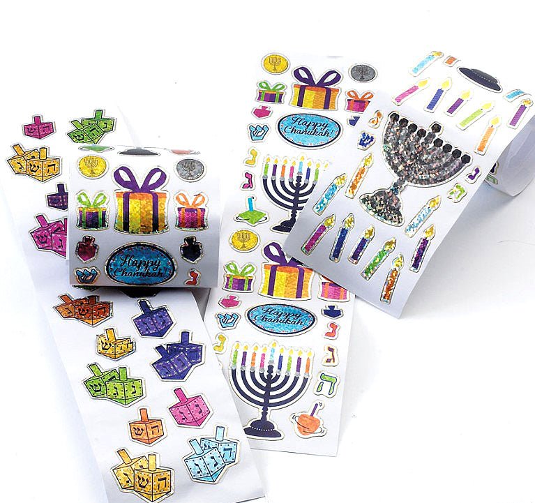  Prismatic Hanukkah Sticker Rolls - Set of 4、mySite、elrpsem3k