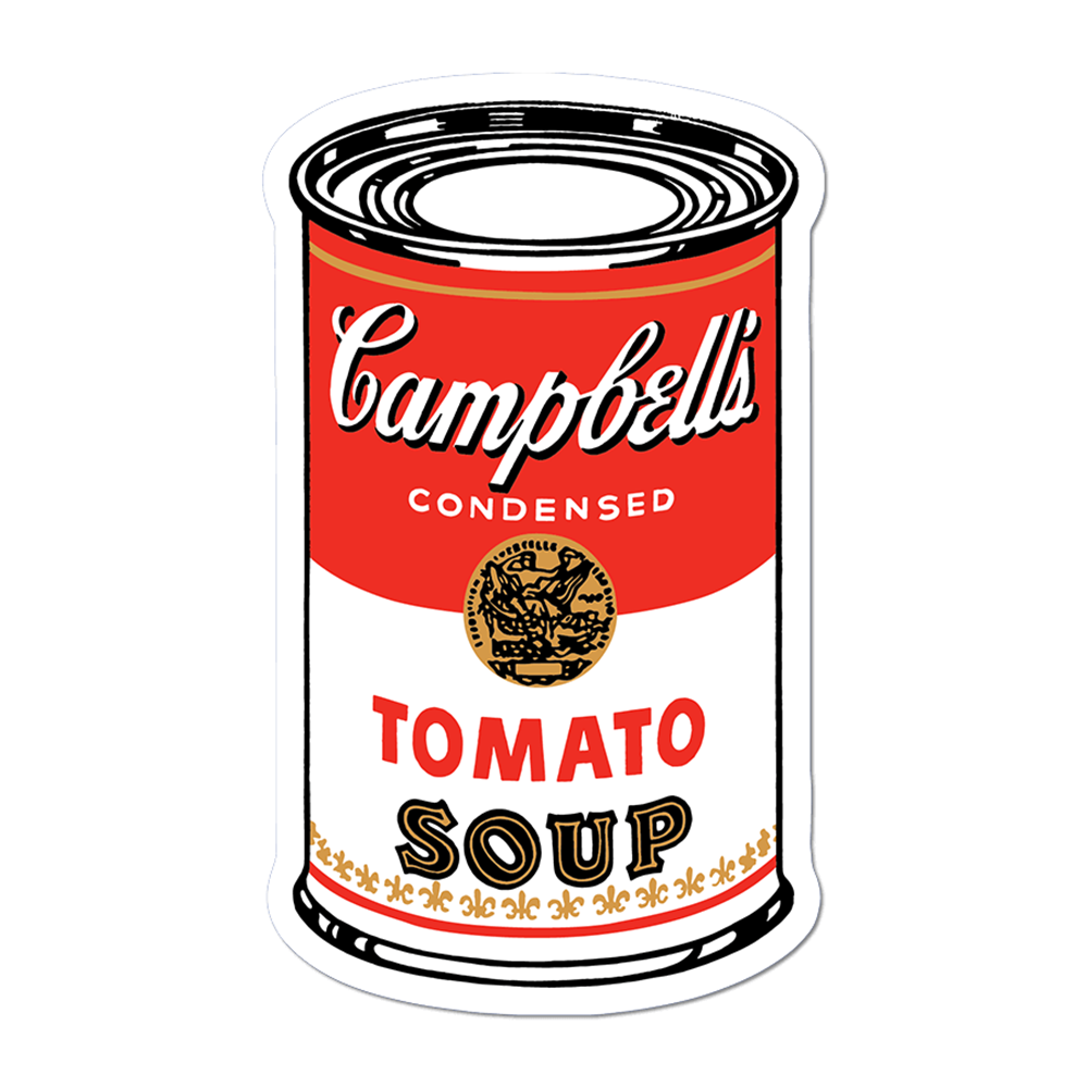  Andy Warhol's Campbell Soup Can Vinyl Sticker Decal、mySite、ghnorth