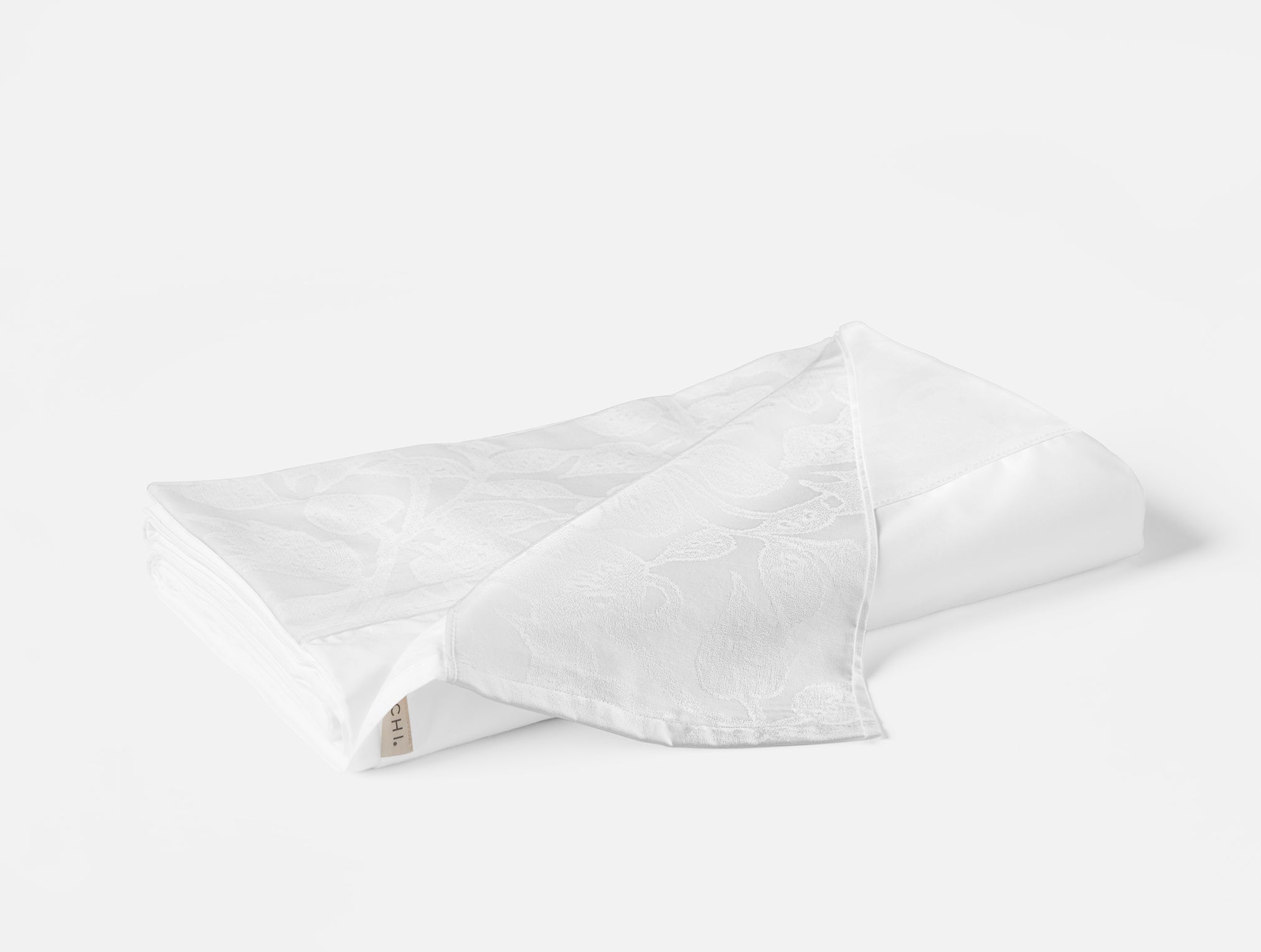  Heritage Organic Percale Jacquard Border Flat Sheet、mySite、sugarbowlscore