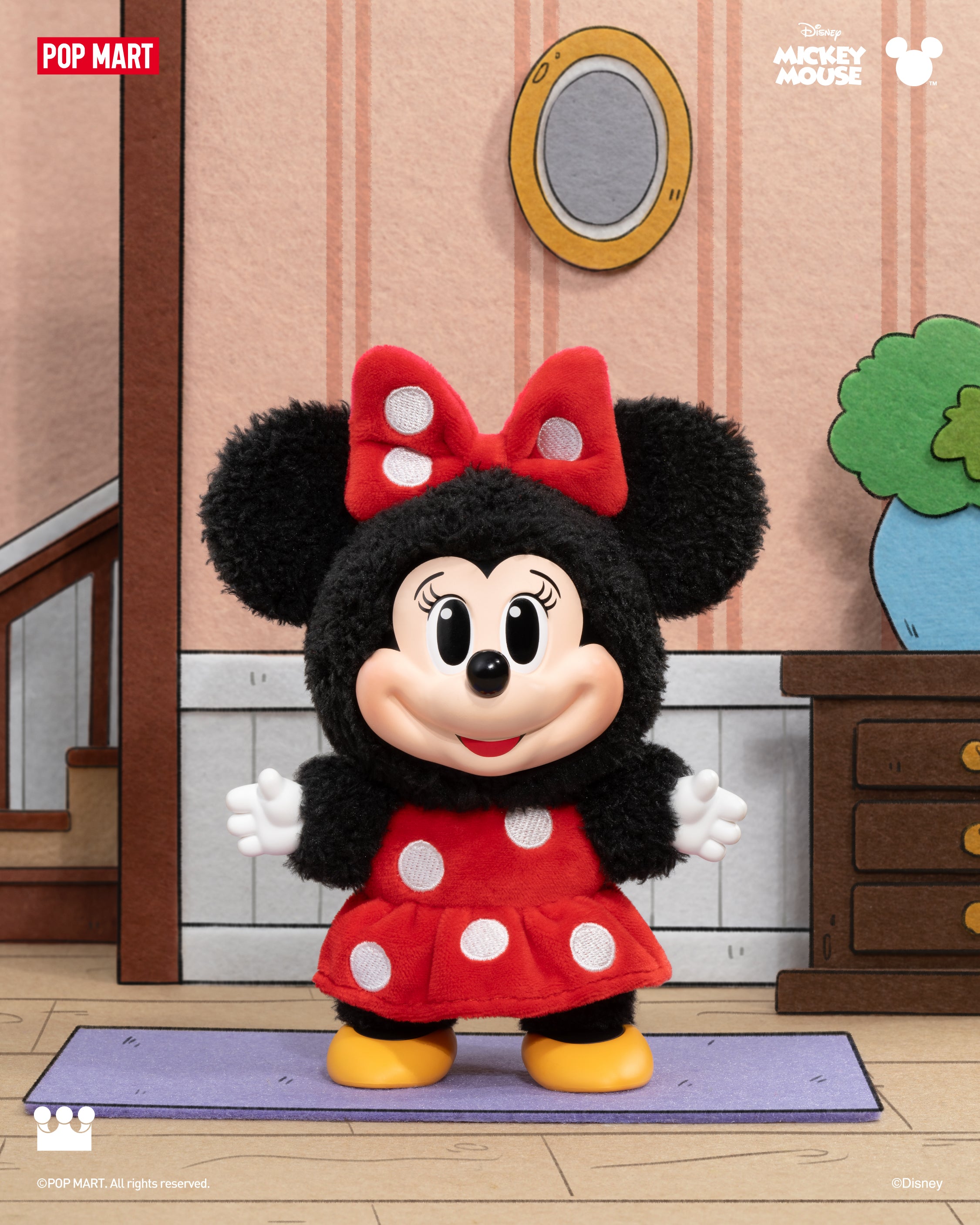  POP MART Mickey Family Cute Together Keychain Series Figures、mySite、greenlandpopulation