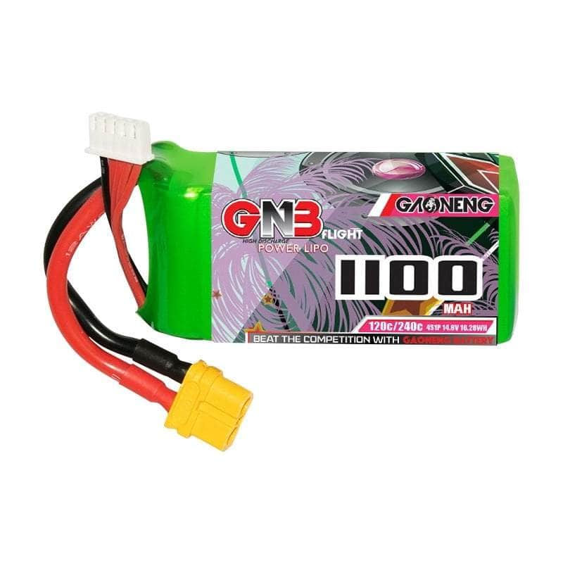  Gaoneng GNB 14.8V 4S 1100mAh 120C LiPo Battery - XT60、mySite、merchandisen