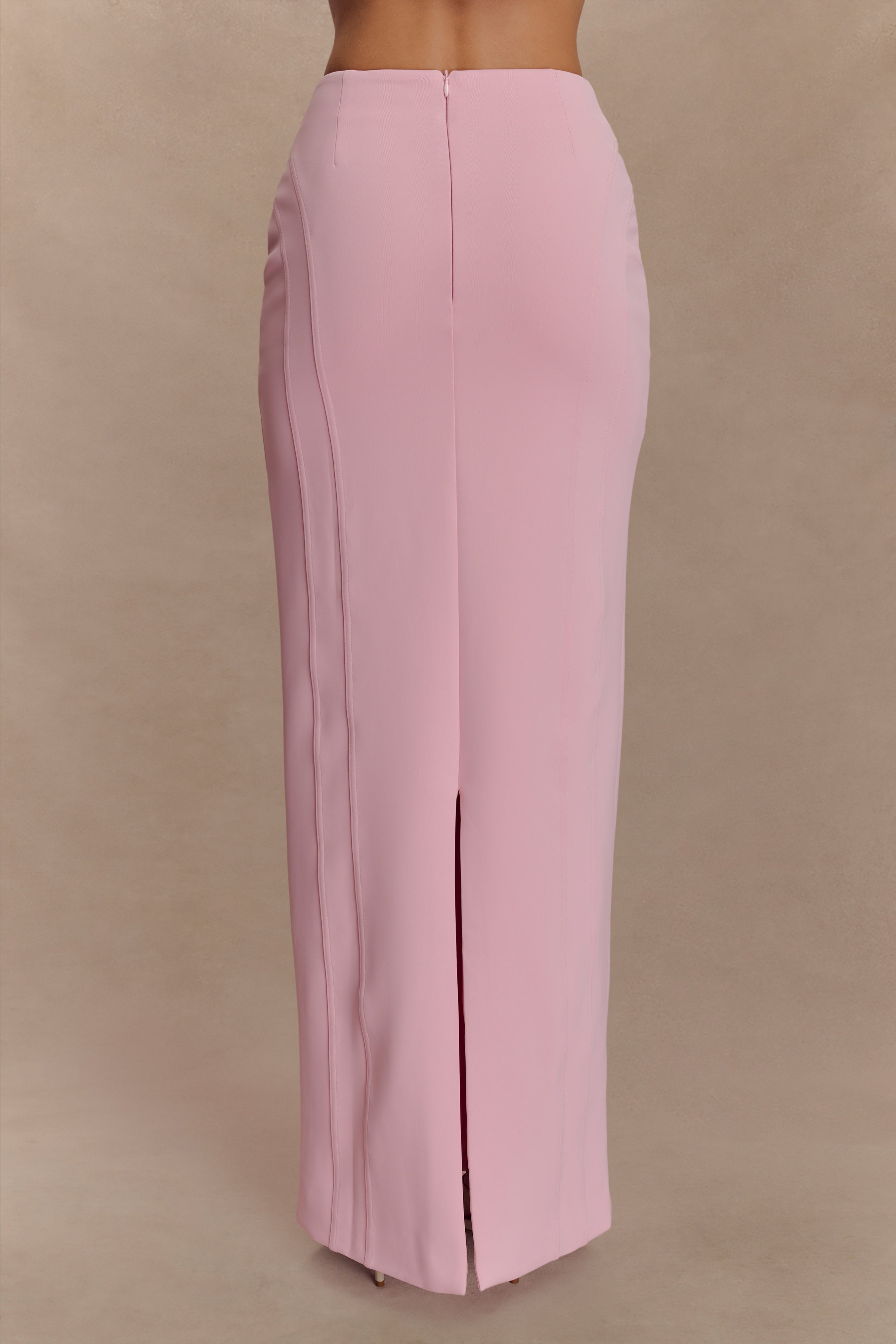 Alma High Waist Maxi Skirt - Candy Pink、mySite、solidvoid