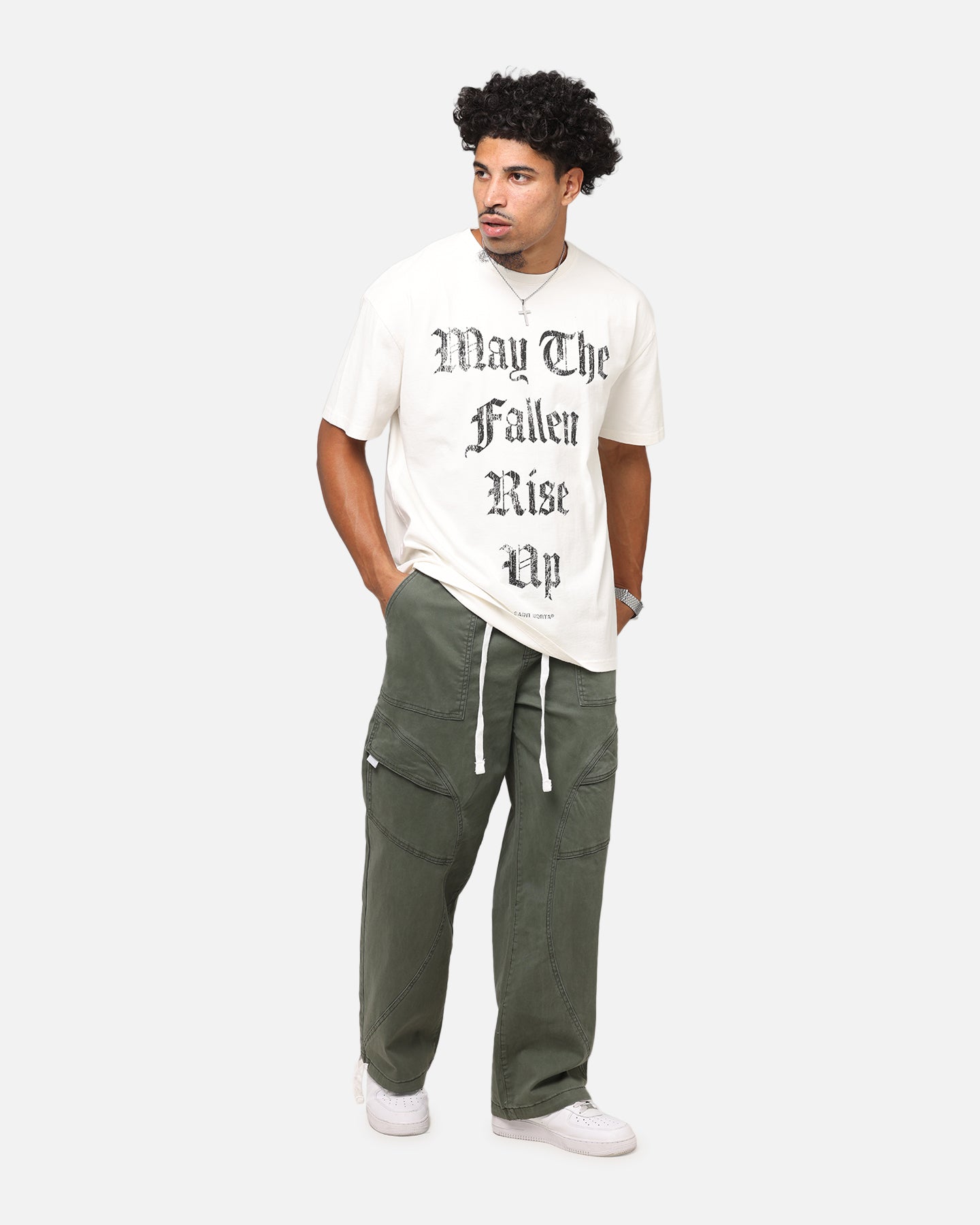 Saint Morta Fallen Rising Boxy T-Shirt Off White、mySite、zt4zffjzw