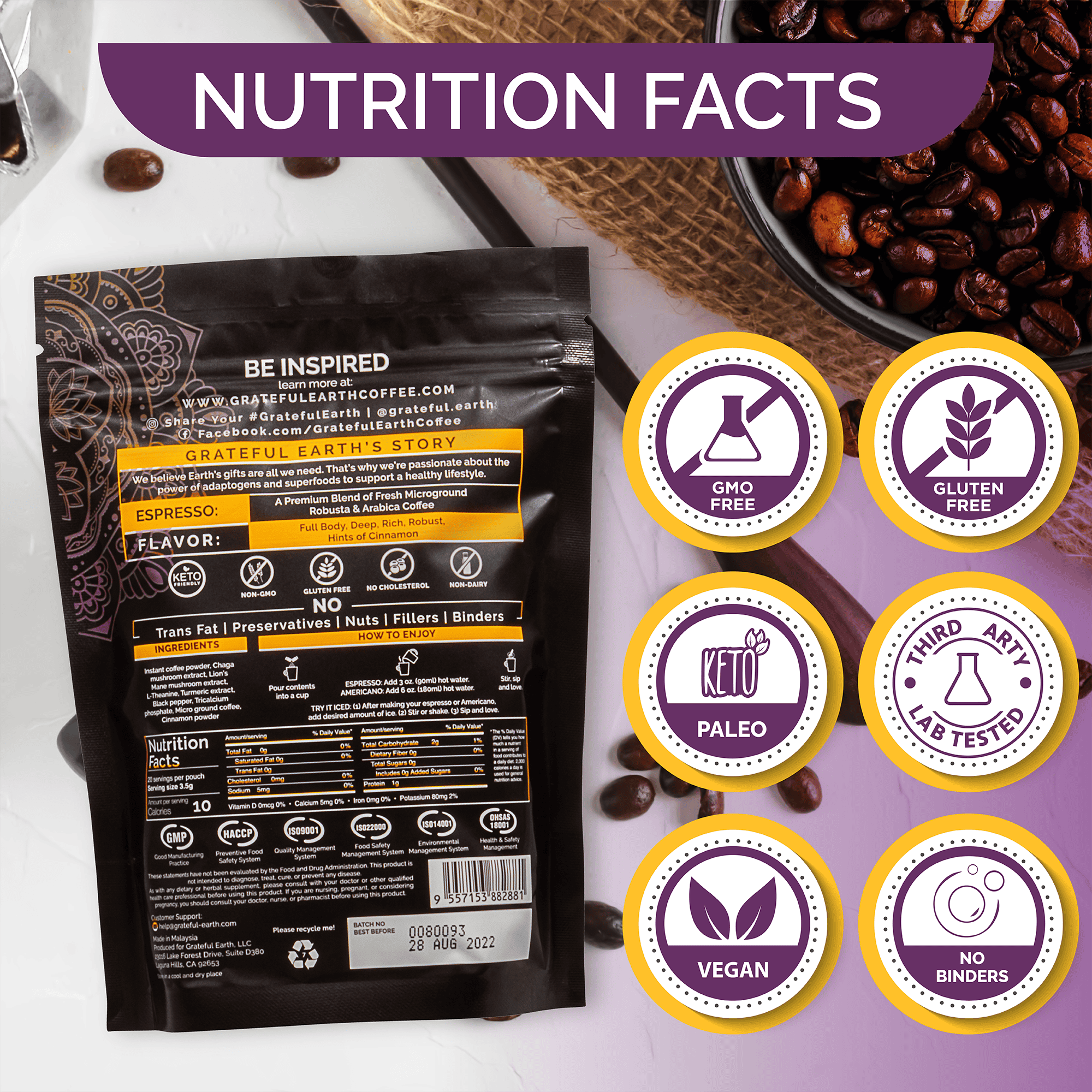 BUNDLE | Two Super Brain Coffees | Dark Roast | 6 Nootropics、mySite、gigharbornorthrealestate