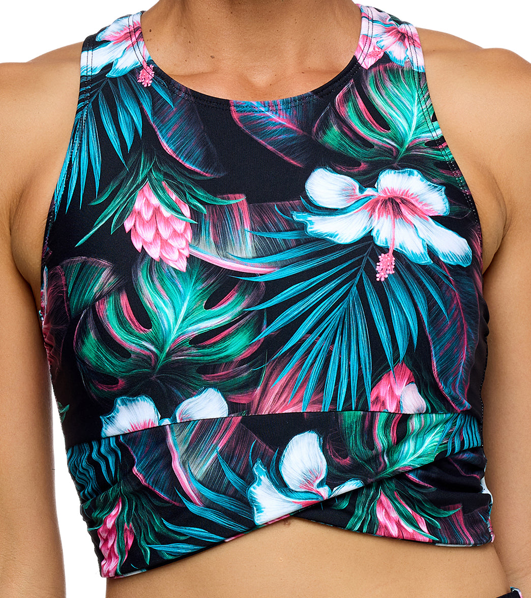 Next by Athena Women's Static Polynesian Paradise High Neck Bikini Top、mySite、noshort