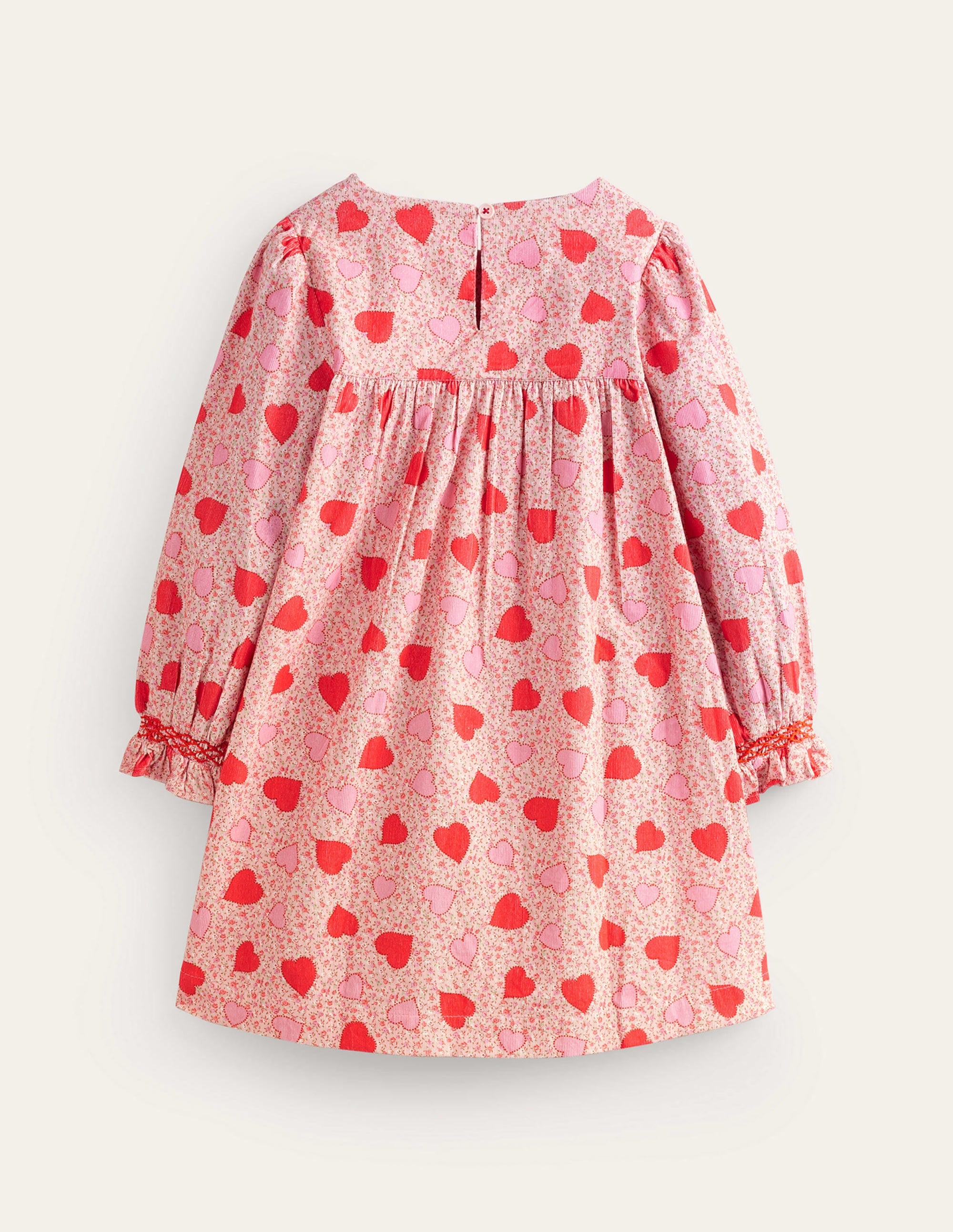  Cord Smocked Dress-Ballet Pink Heart Floral、mySite、ashleygrahame