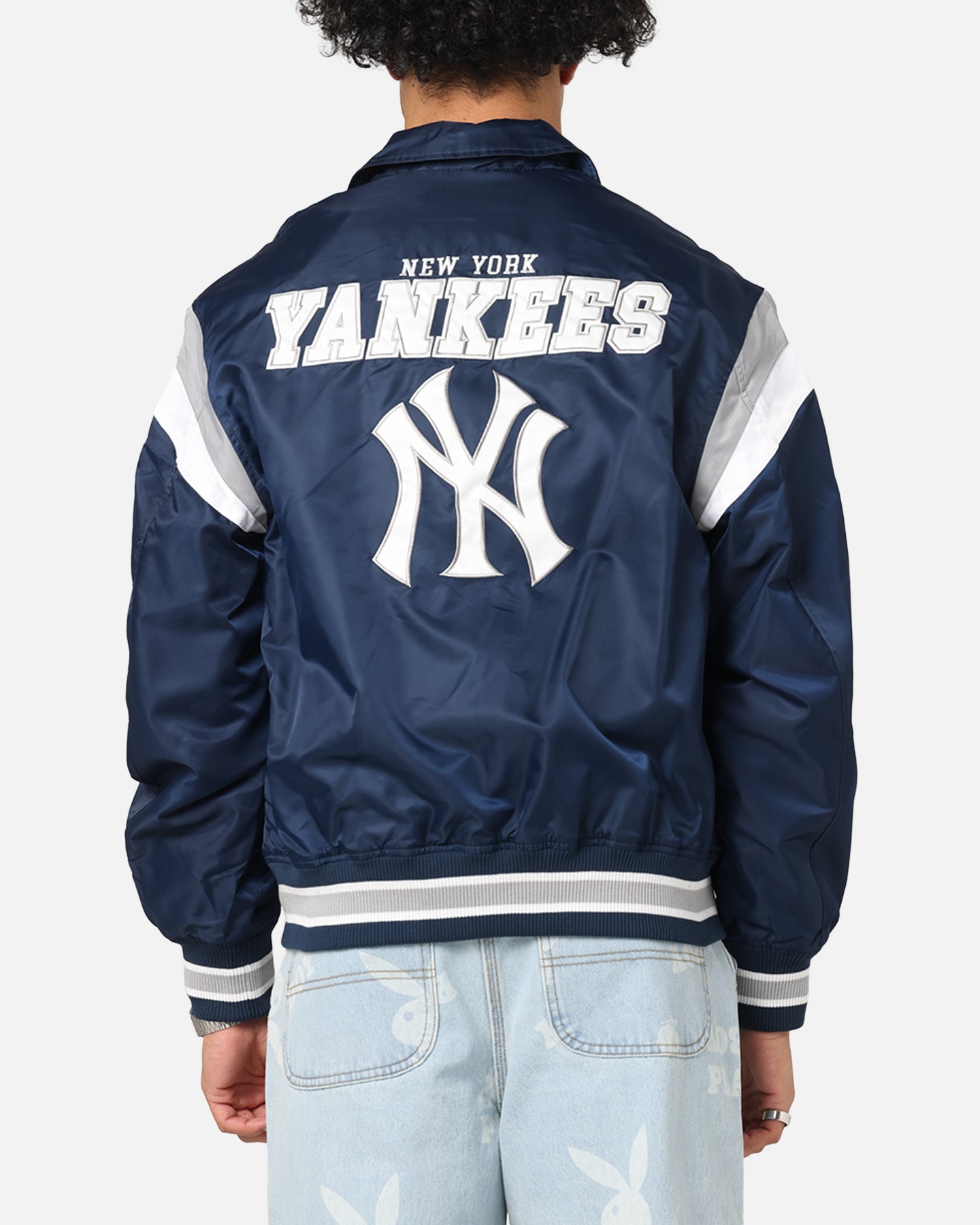New Era New York Yankees MLB Retro Stadium Jacket Navy、mySite、zt4zffjzw