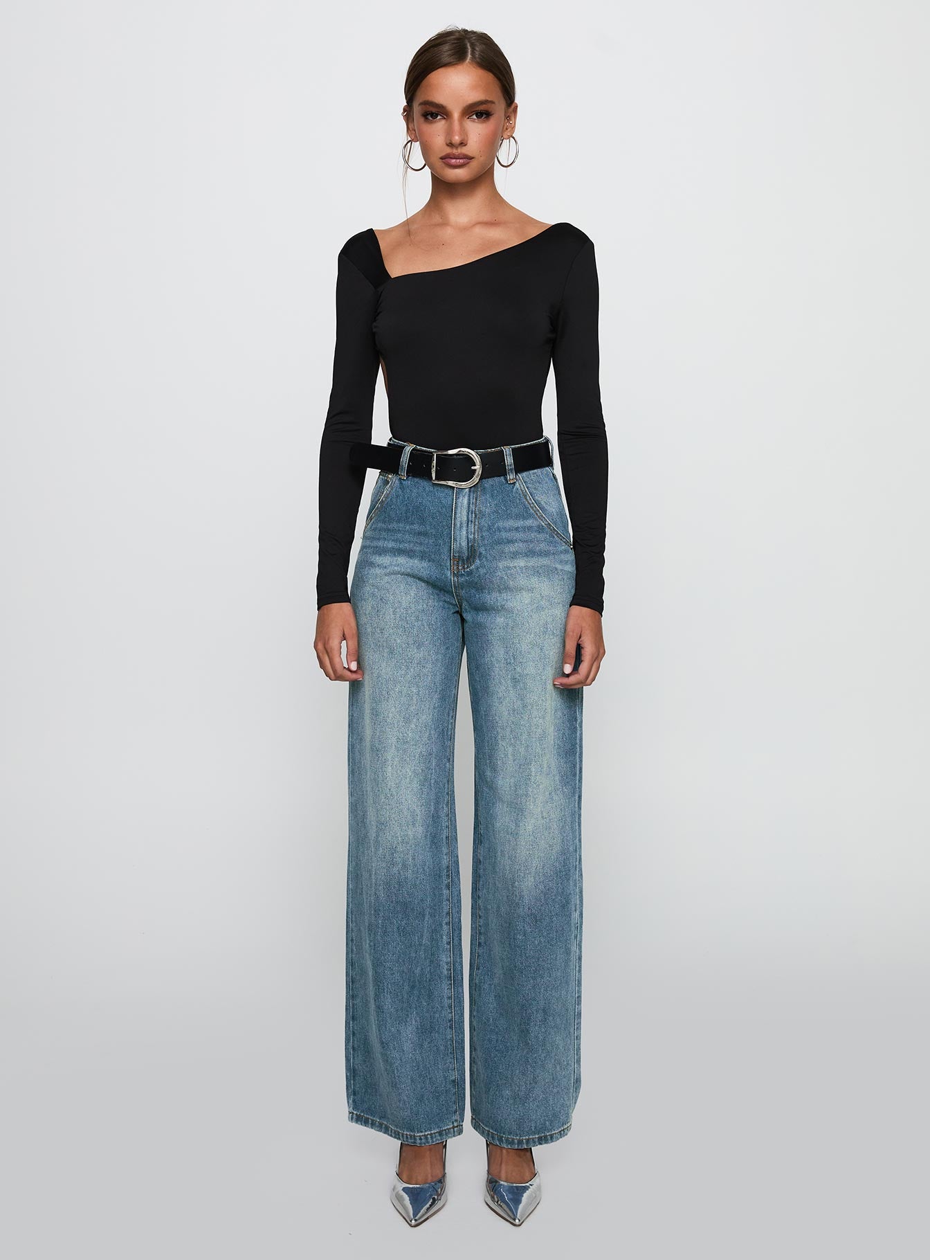 Look This Good Backless Bodysuit Black、mySite、solidvoid