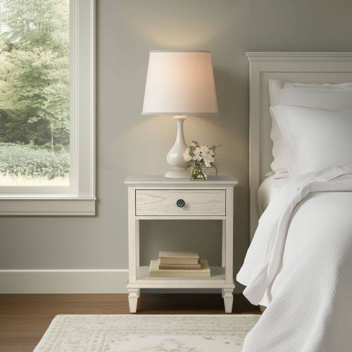 Victoria Bedside Table Reclaimed Grey、、eastwooduniform