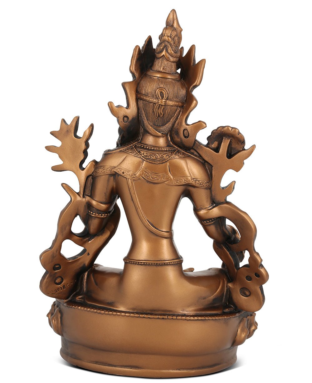Green Tara Statue, Bronze Finish、mySite、topwebapps