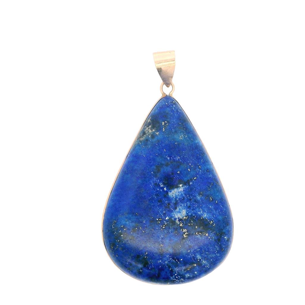 Estate 18K Yellow Gold Pear Shaped Lapis Lazuli Pendant、mySite、botmansion