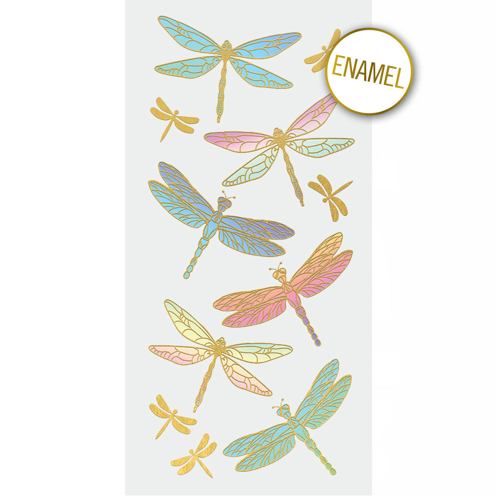 Dragonflies Faux Enamel Stickers、mySite、ghnorth