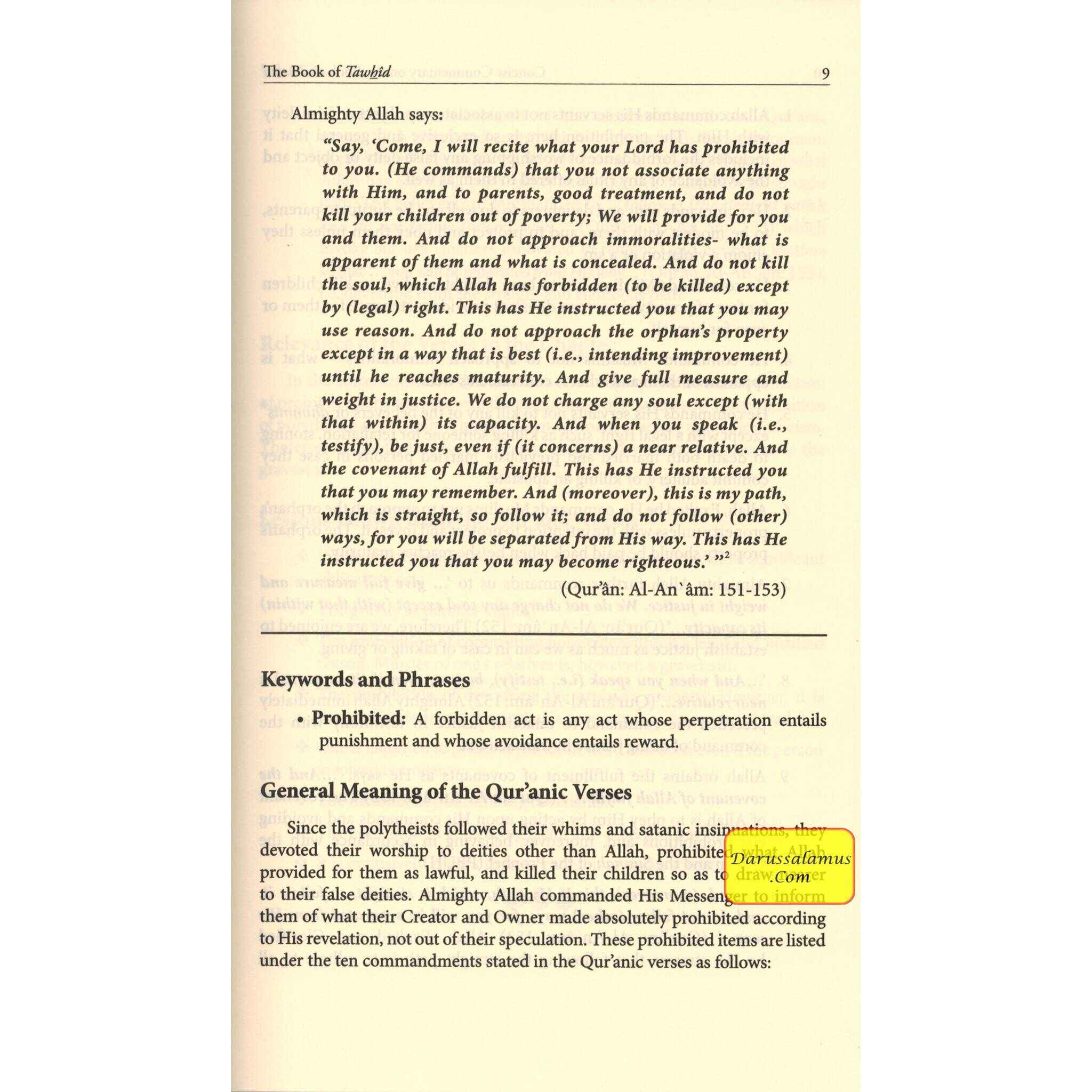 Concise Commentary on the Book of Tawhid By Dr Salih Al-Fawzan、mySite、topwebapps