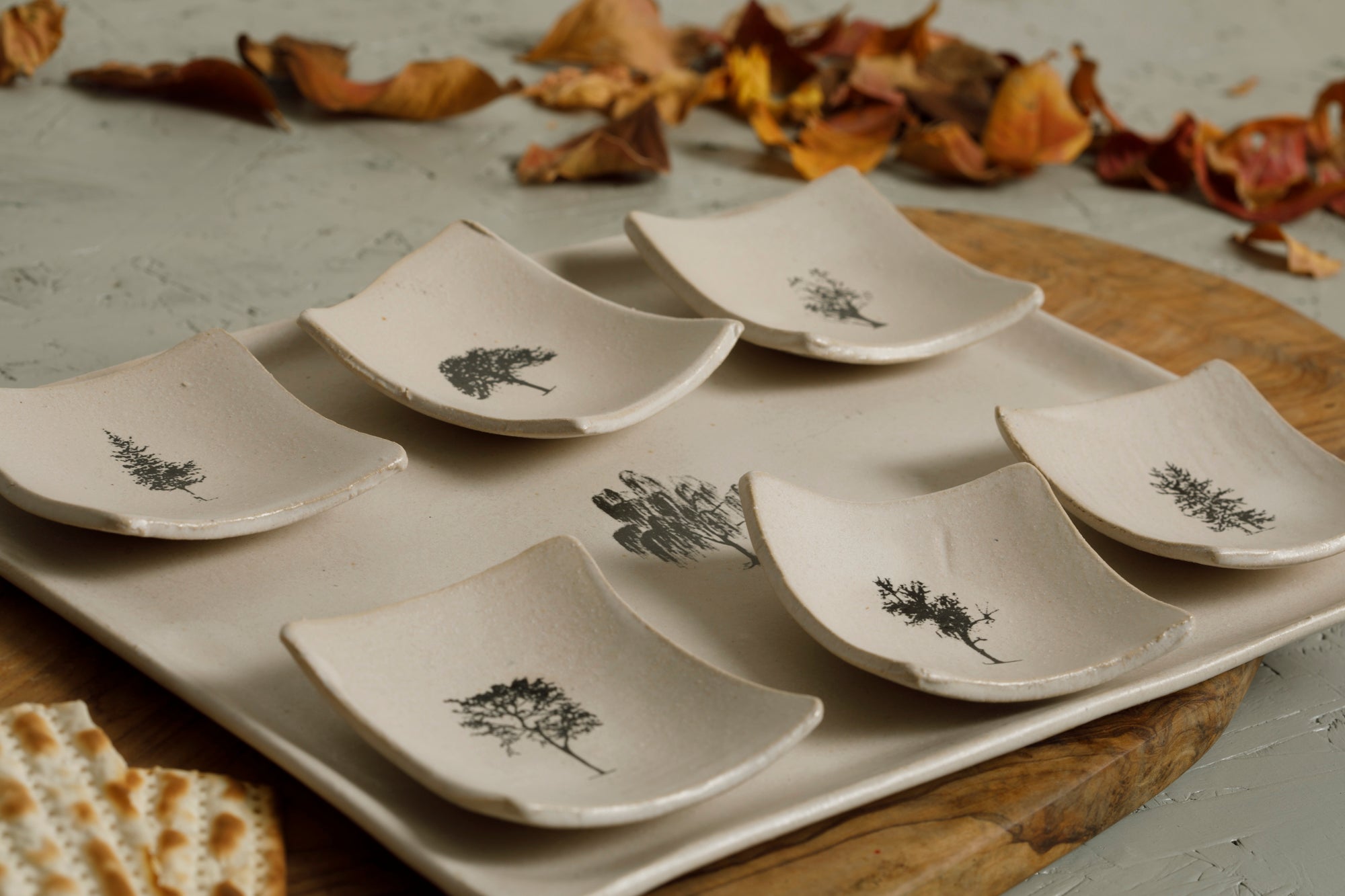  Rectangle Porcelain Trees of Israel Seder Plate、mySite、elrpsem3k