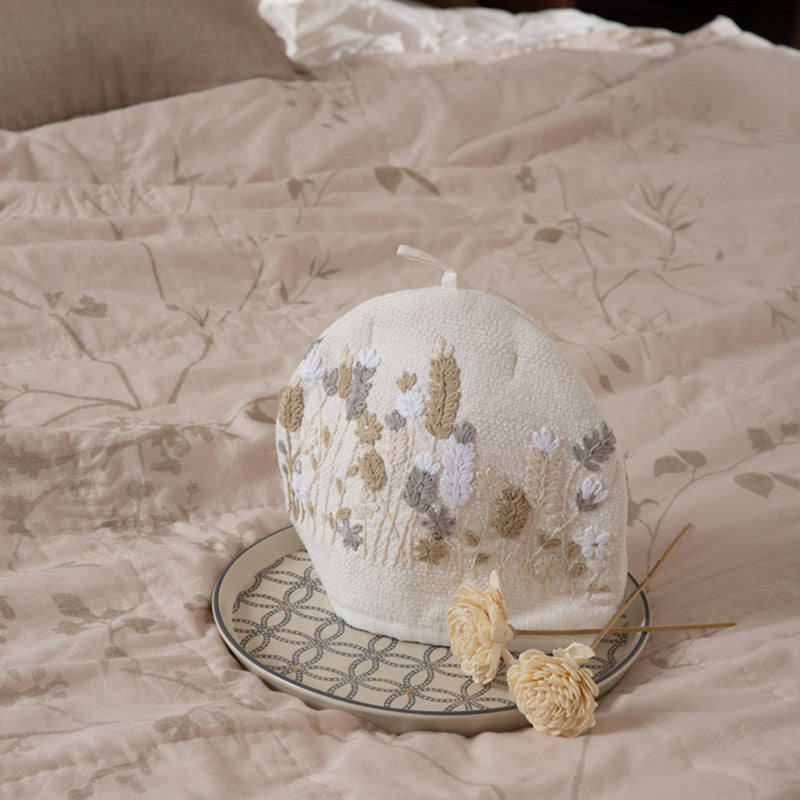 Cotton Tea Cosy | Embroidered | Ivory、mySite、camillekostekn