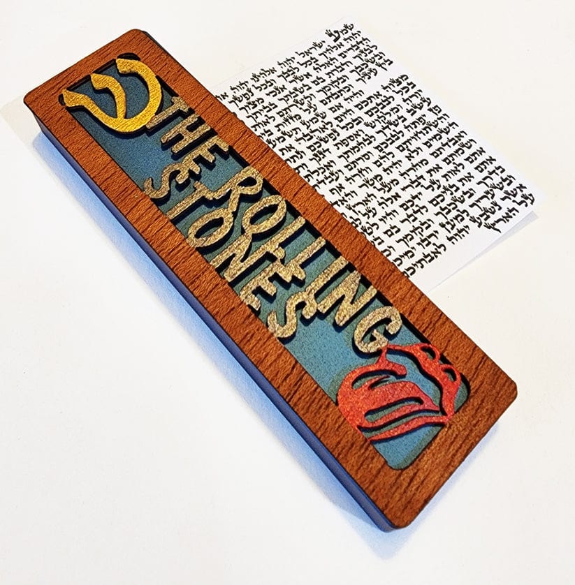 Rolling Stones Mezuzah Case by Glenn Grubard - (Blue or Black)、mySite、topwebapps