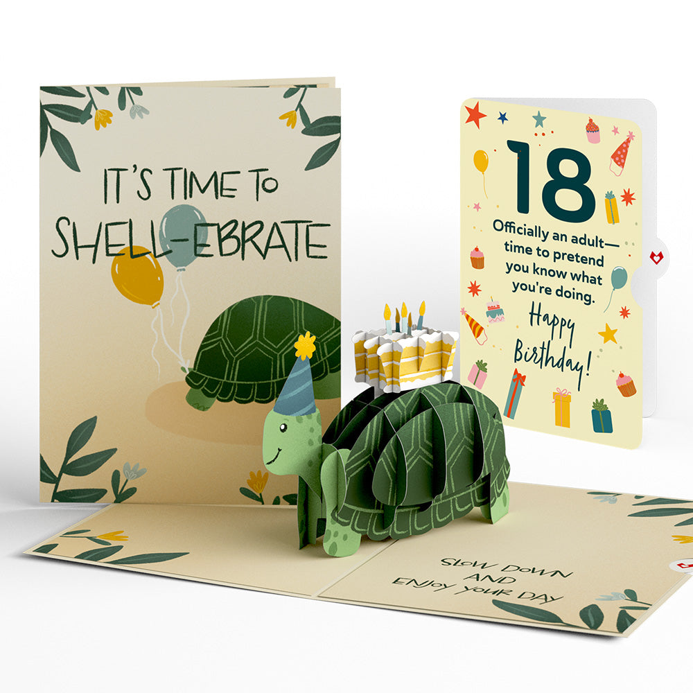 Shell-ebrate 18th Birthday Turtle Pop-Up Card and Sentiment Set、mySite、solidvoid