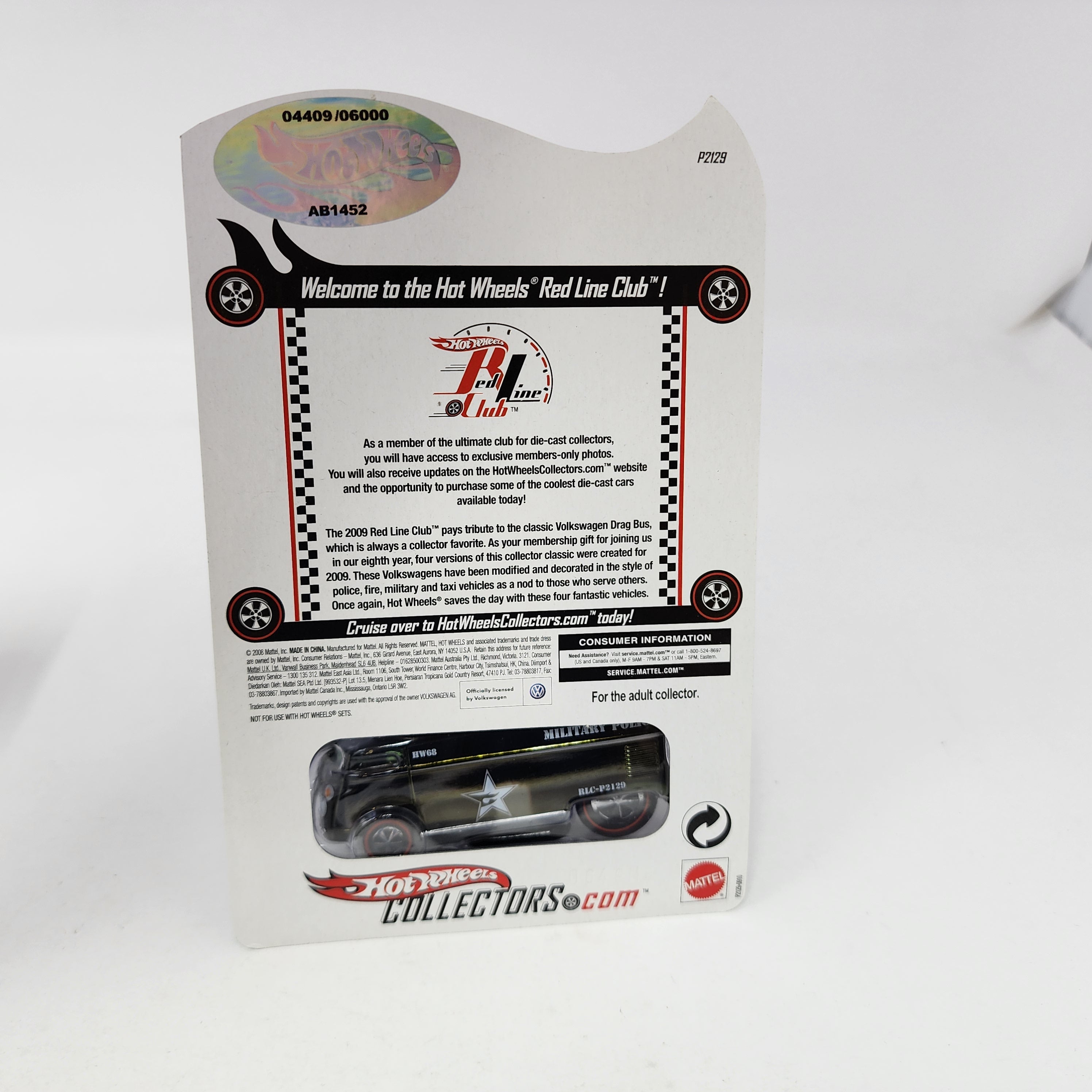 Volkswagen Drag Bus Military Police * Hot Wheels Red Line Club RLC Exclusive、mySite、hgirdovlk