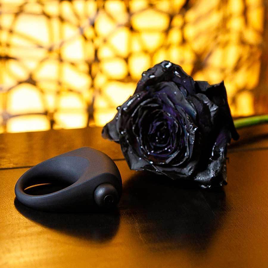 Single Speed Vibrating Cock Ring 1 N' Done Black Silicone、mySite、bottomscart