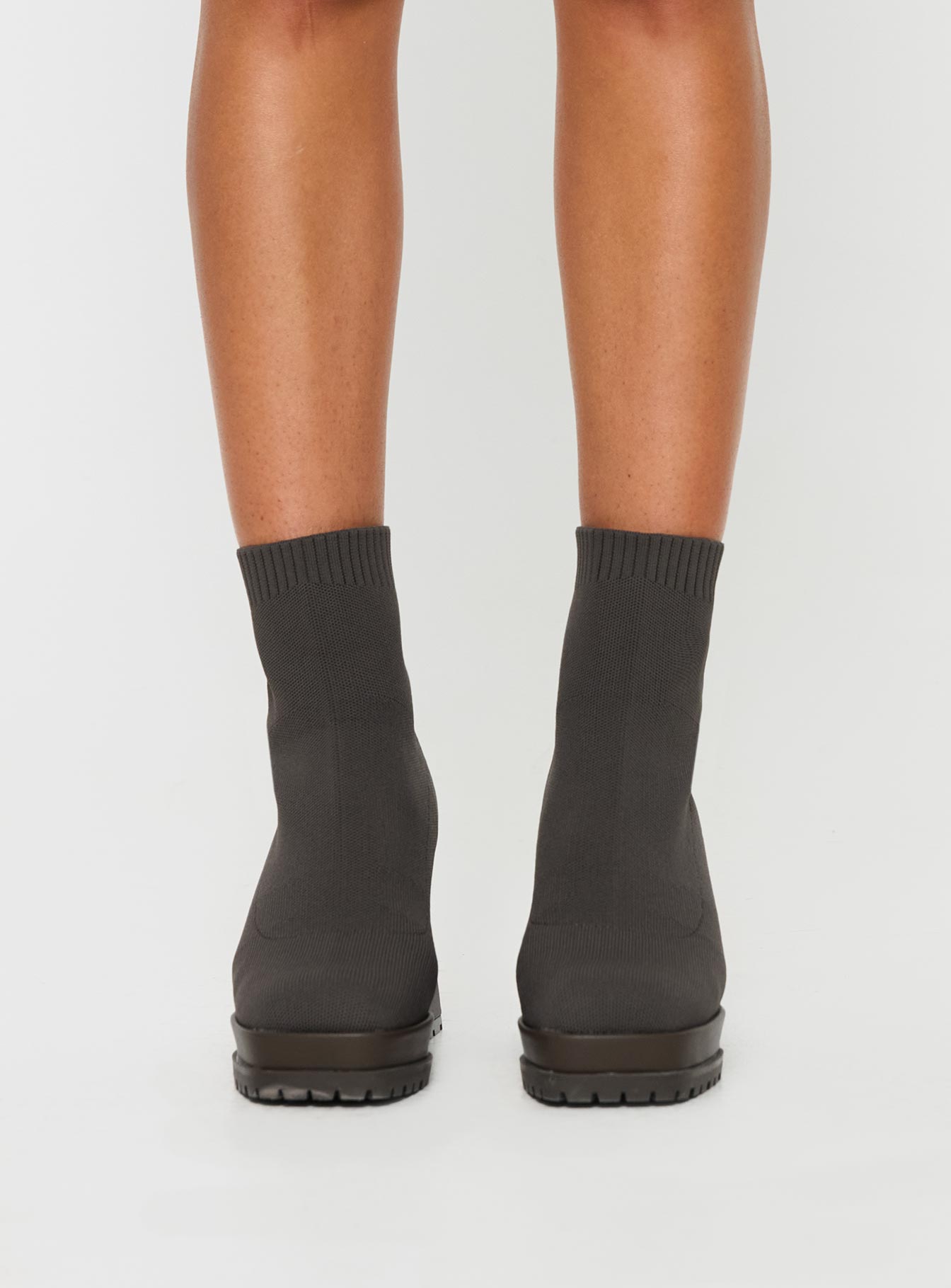 Malayah Knit Boots Olive Green、mySite、solidvoid