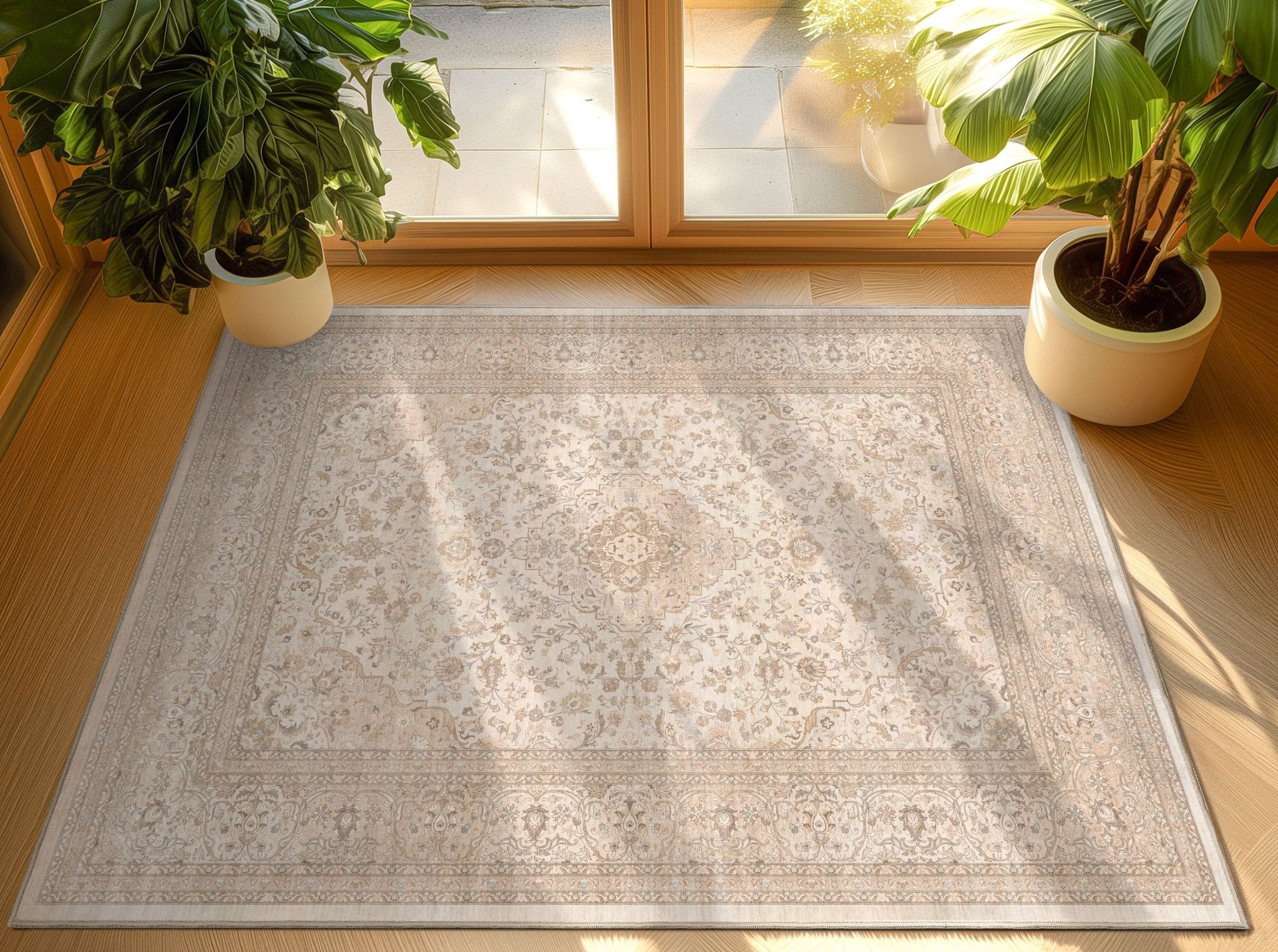 Athens Medallion Floral Rug – High-Density Modern Design、mySite、gigharbornorthrealestate