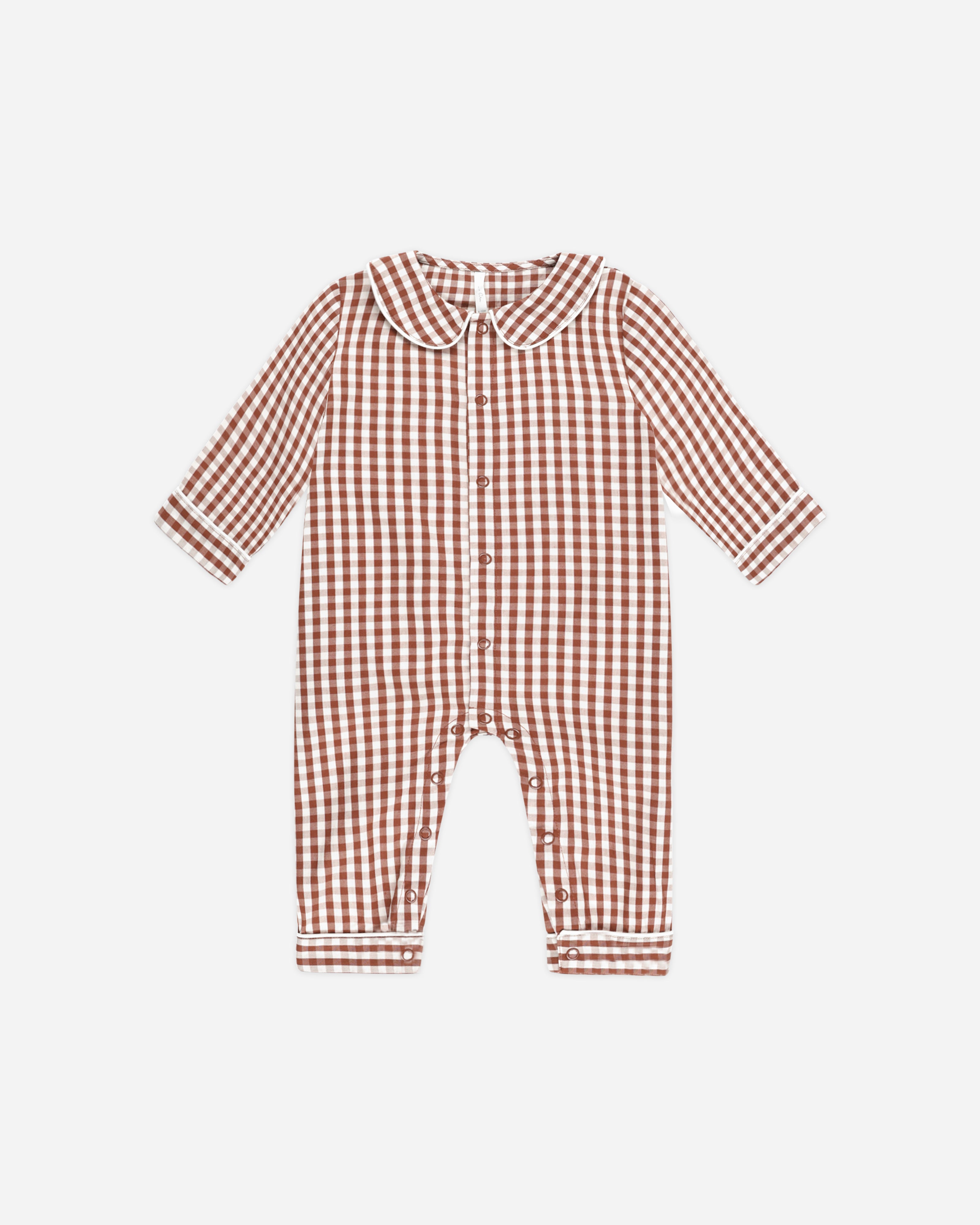  Baby Pajama Romper || Brick Gingham、mySite、layawaytickets