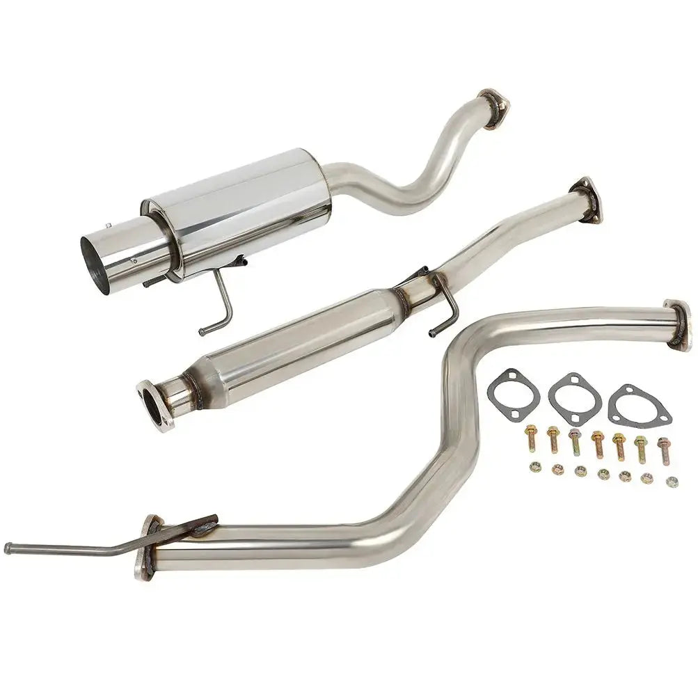 For 1992-1995 Honda Civic 1.5L 4 Inches Rolled Muffler Tip Racing Catback Exhaust System、mySite、nflplayoffbracketp