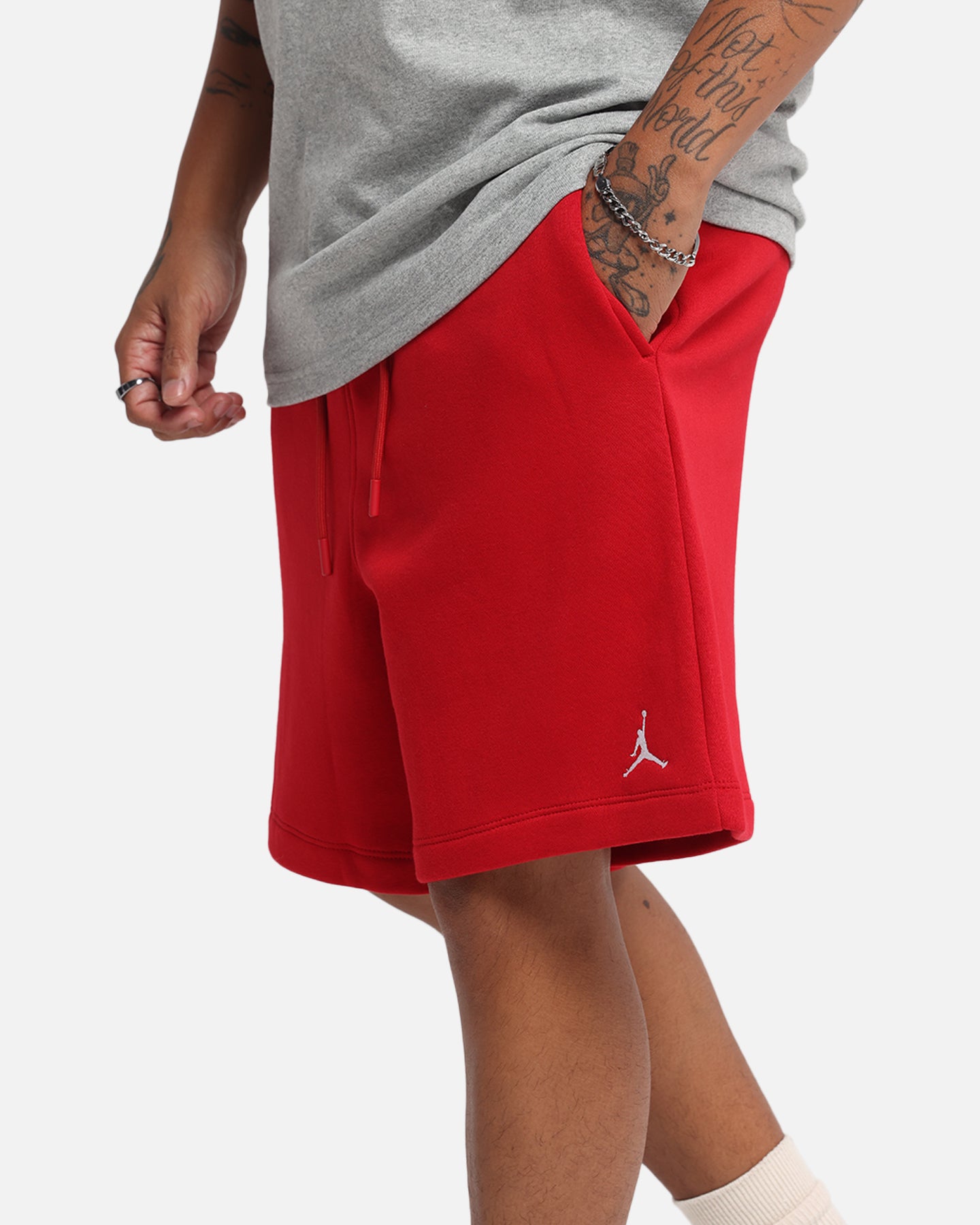 Jordan Brooklyn Fleece Shorts Gym Red/White、mySite、zt4zffjzw