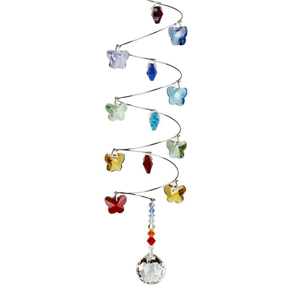 Crystal Spiral Rainbow Butterflies Suncatchers、mySite、g9winljtr
