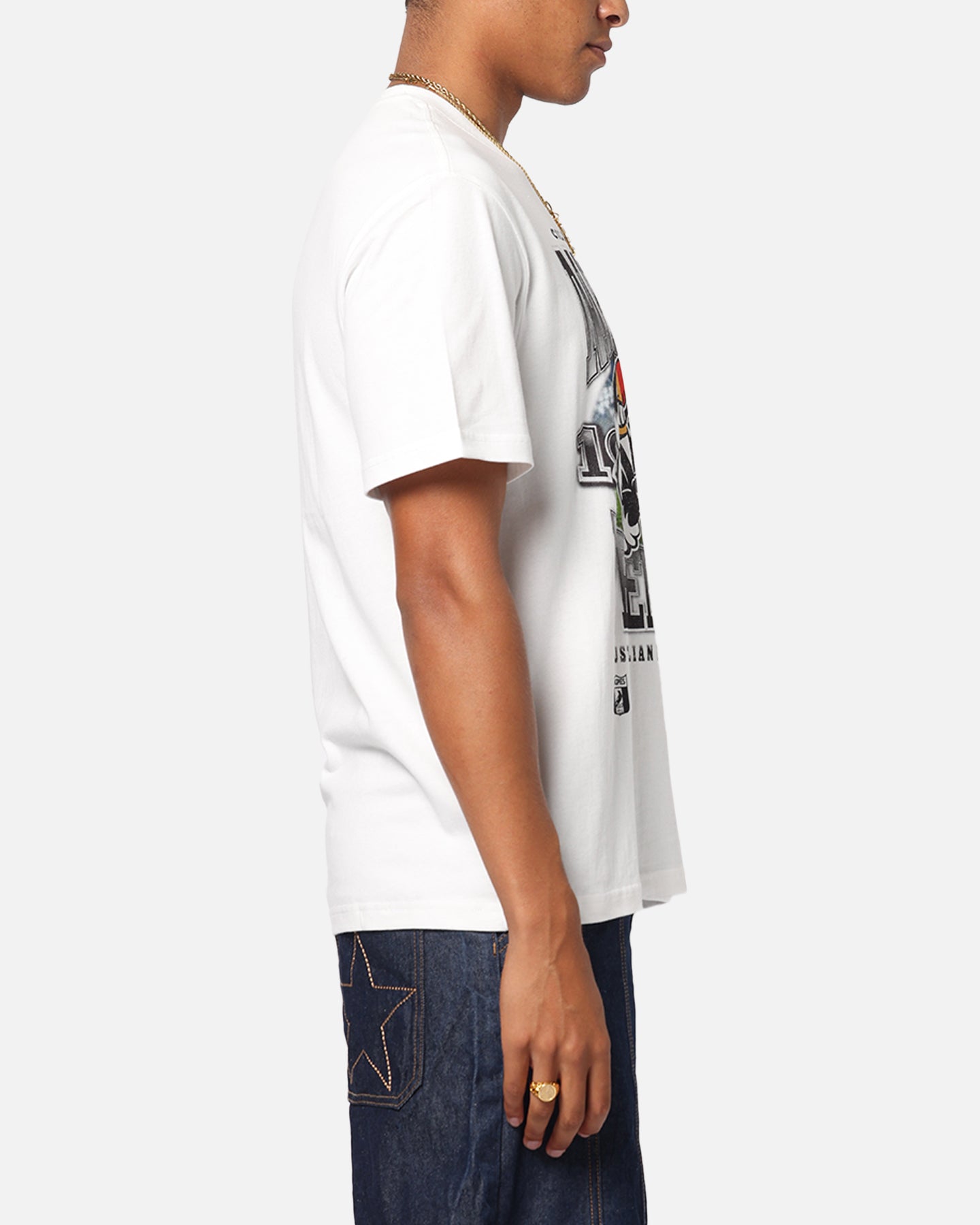 Mitchell & Ness Collingwood Magpies Mascot T-Shirt Vintage White、mySite、zt4zffjzw