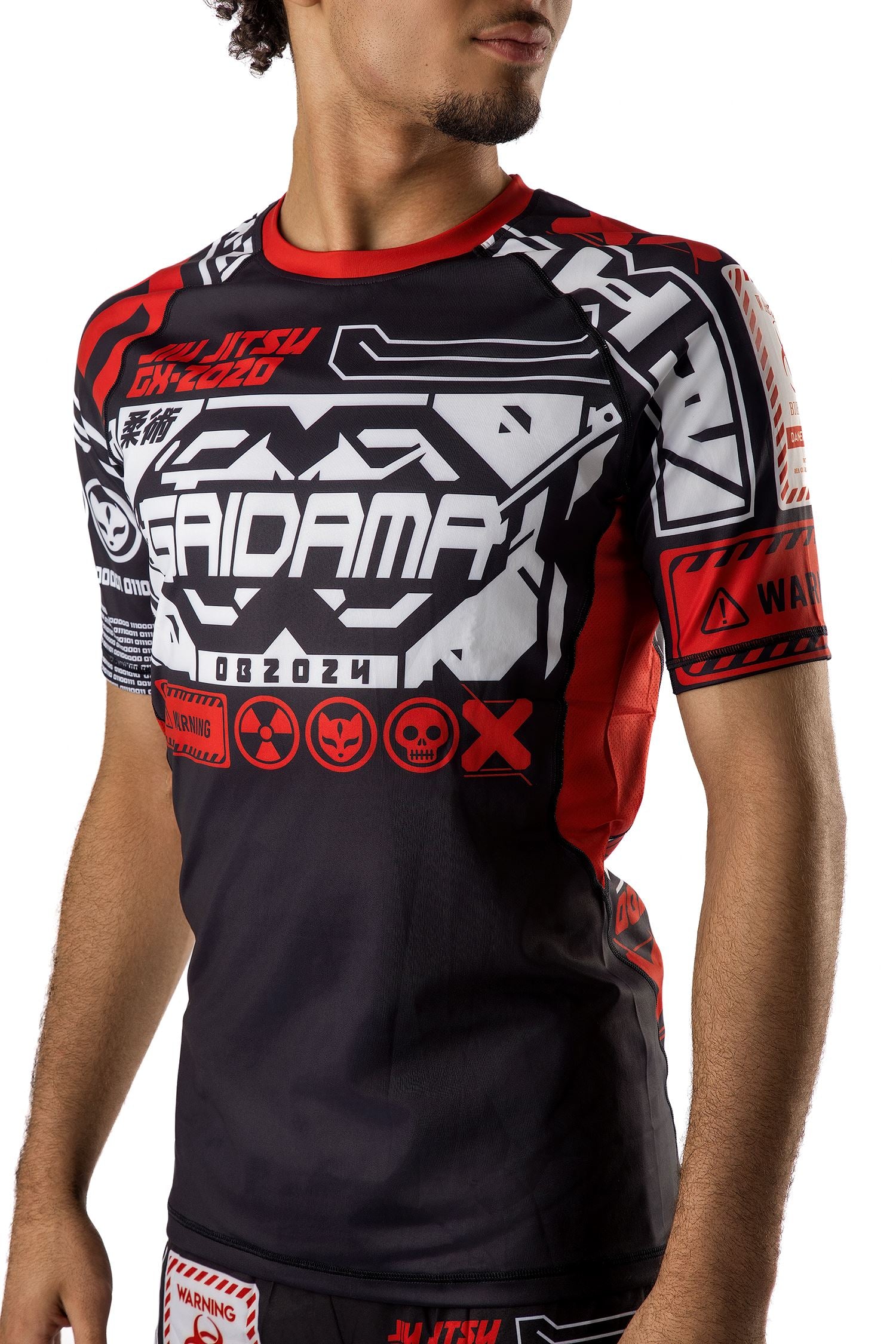 Men's Cyber Fox Jiu Jitsu Rashguard - Short Sleeve、mySite、gigharbornorthrealestate