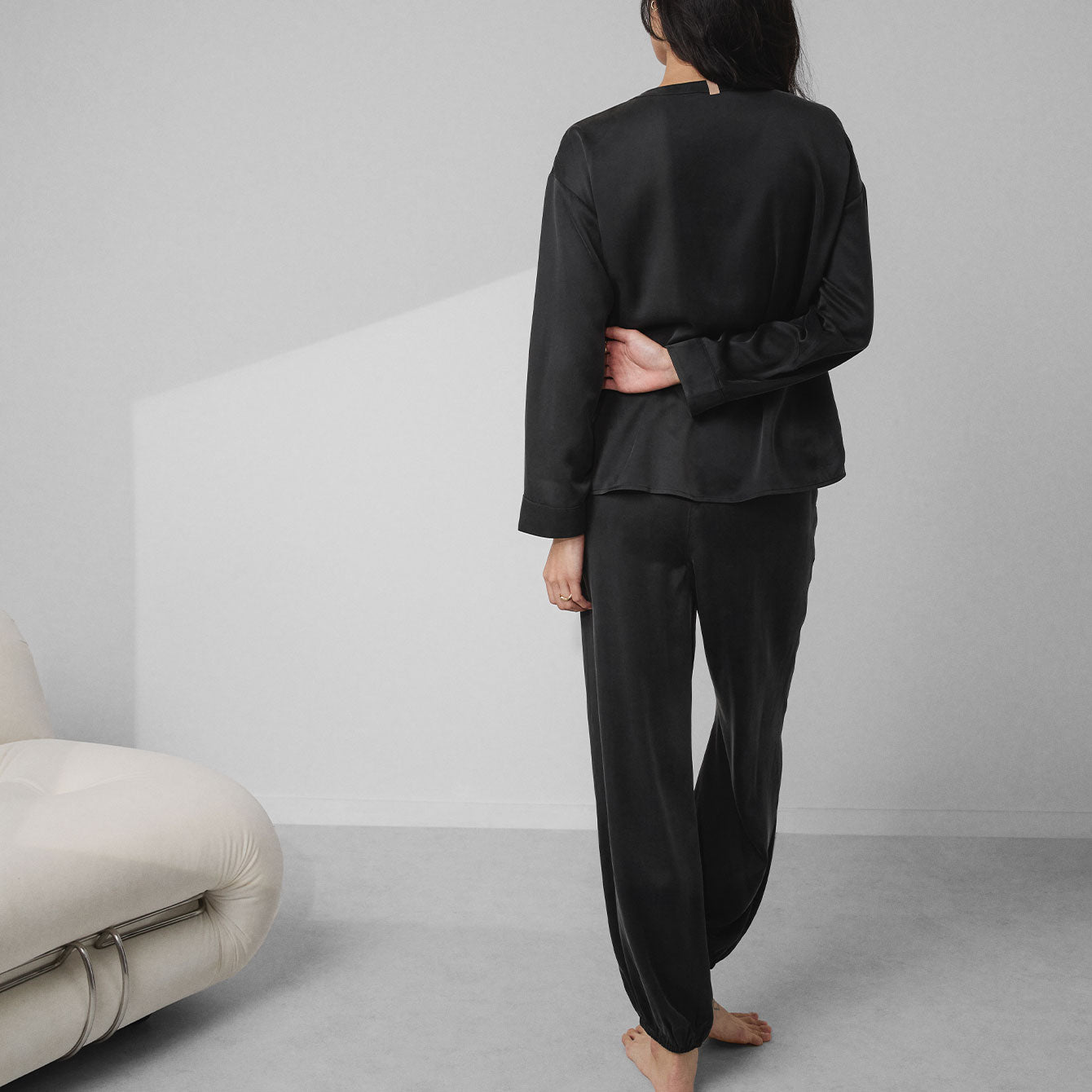 Washable Silk Long Sleeve Jogger Pant Set、mySite、bengalsvssteelers