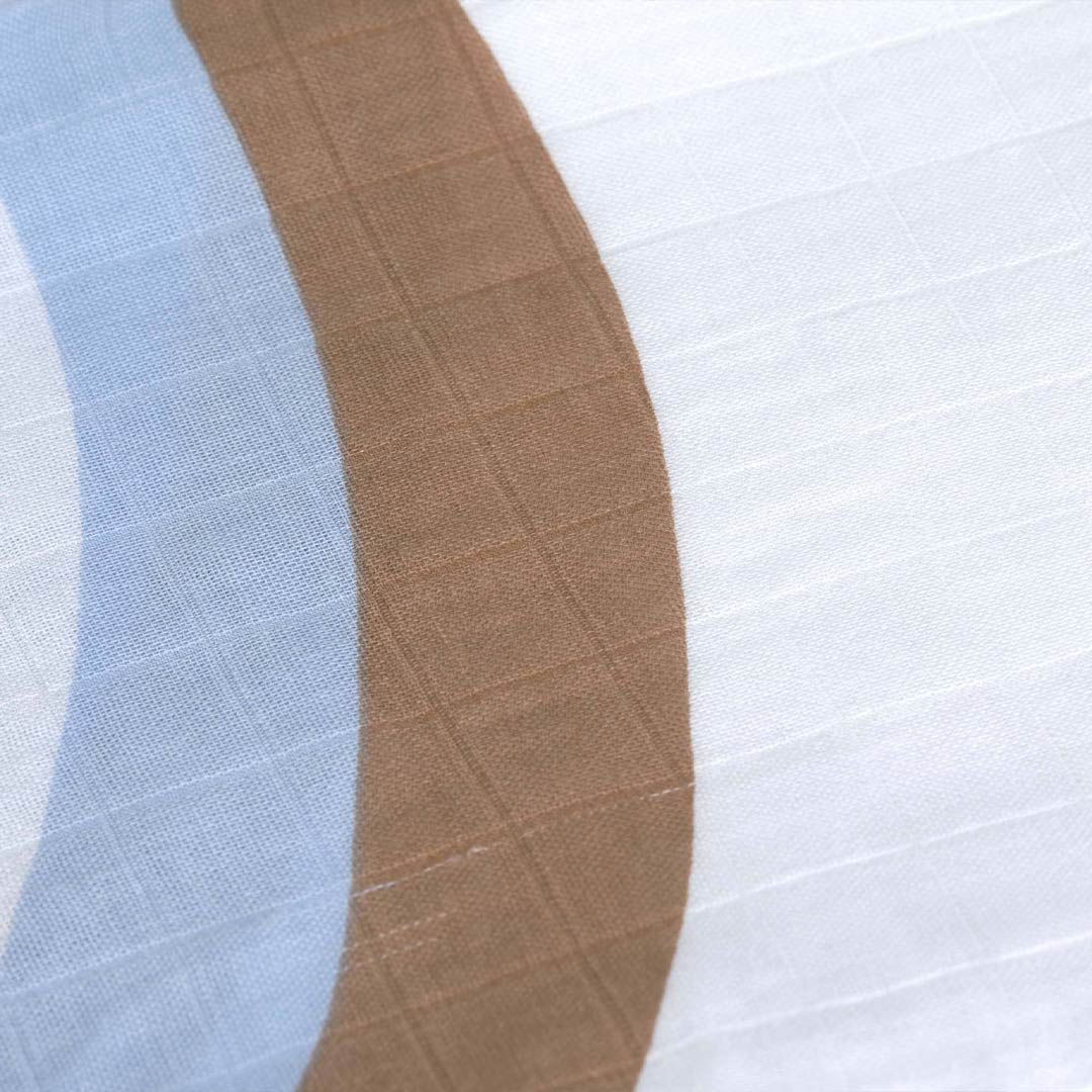  Lassig Heavenly Soft Swaddles - Happy Rascals - Sky Blue - Smiley、mySite、merchandisen