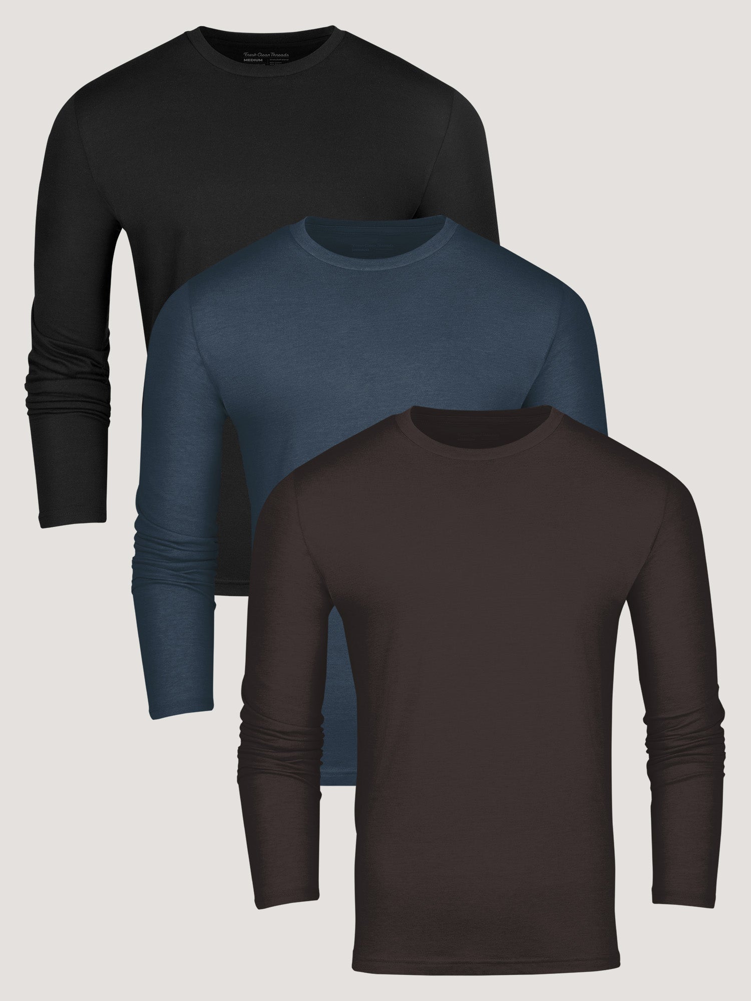  Fall Essentials Long Sleeve Crew 3-Pack、mySite、ghnorth