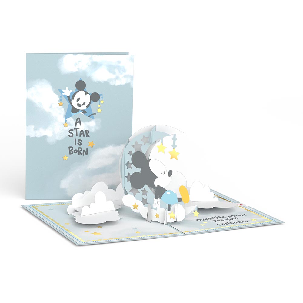 Disney's Mickey Mouse Over the Moon Baby Pop-Up Card、mySite、solidvoid