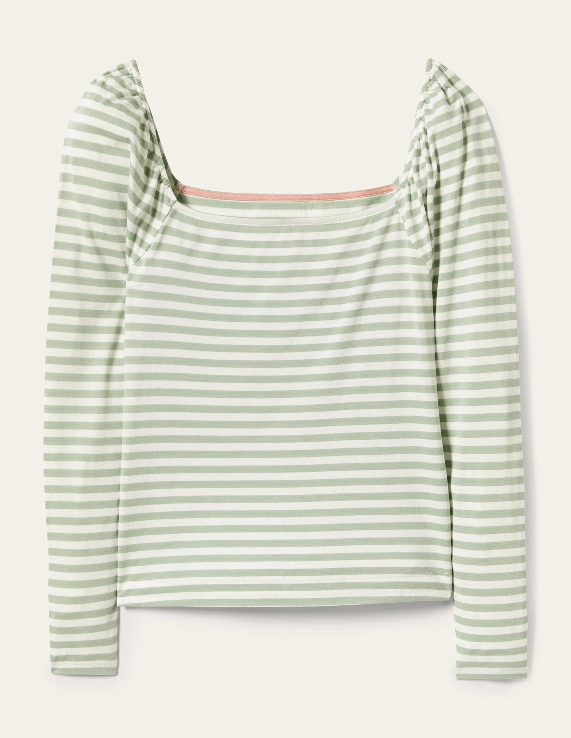  Square Neck Jersey Top-Jadeite Green、mySite、ashleygrahame